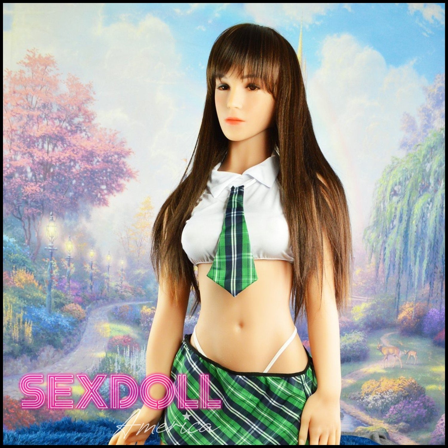 Realistic Sex Doll 151 (4'11") D-Cup Leslie Brunette - YL Doll by Sex Doll America