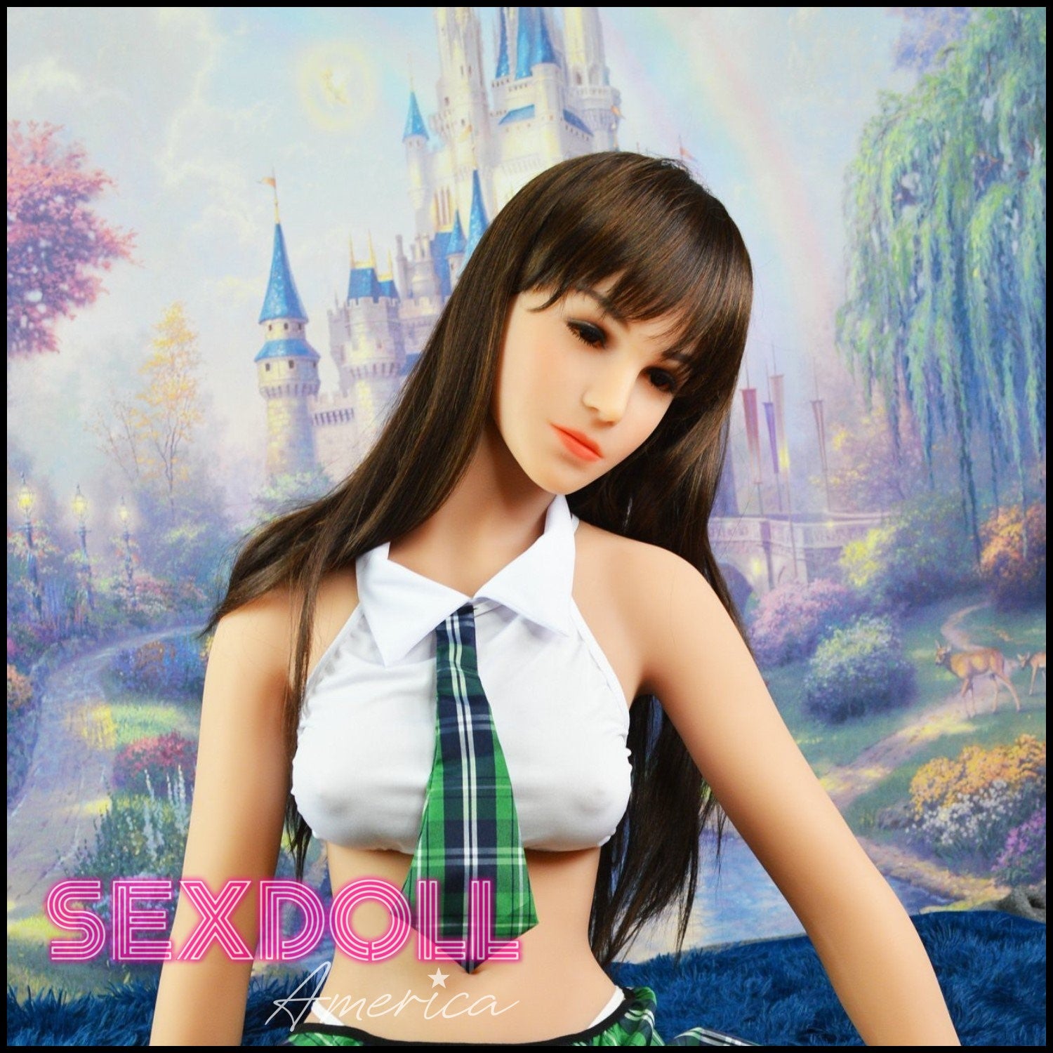 Realistic Sex Doll 151 (4'11") D-Cup Leslie Brunette - YL Doll by Sex Doll America