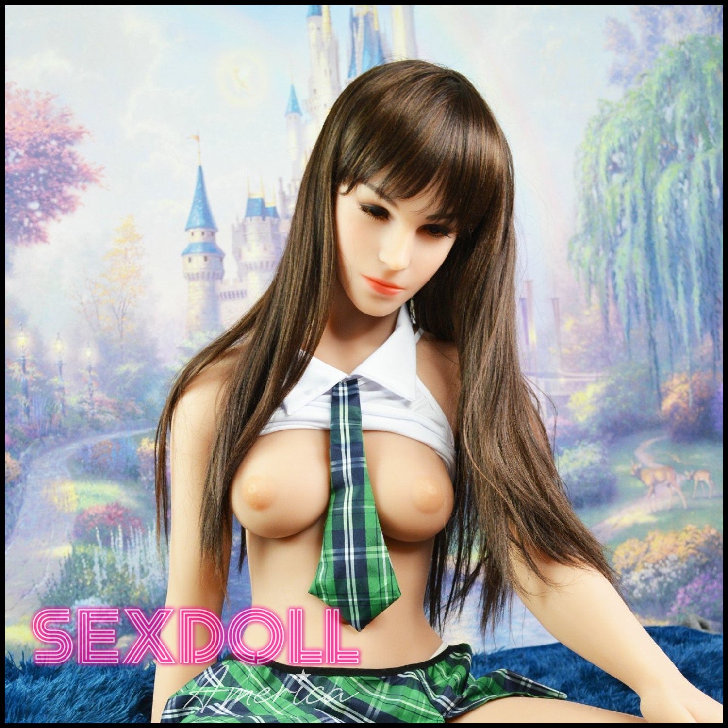 Realistic Sex Doll 151 (4'11") D-Cup Leslie Brunette - YL Doll by Sex Doll America