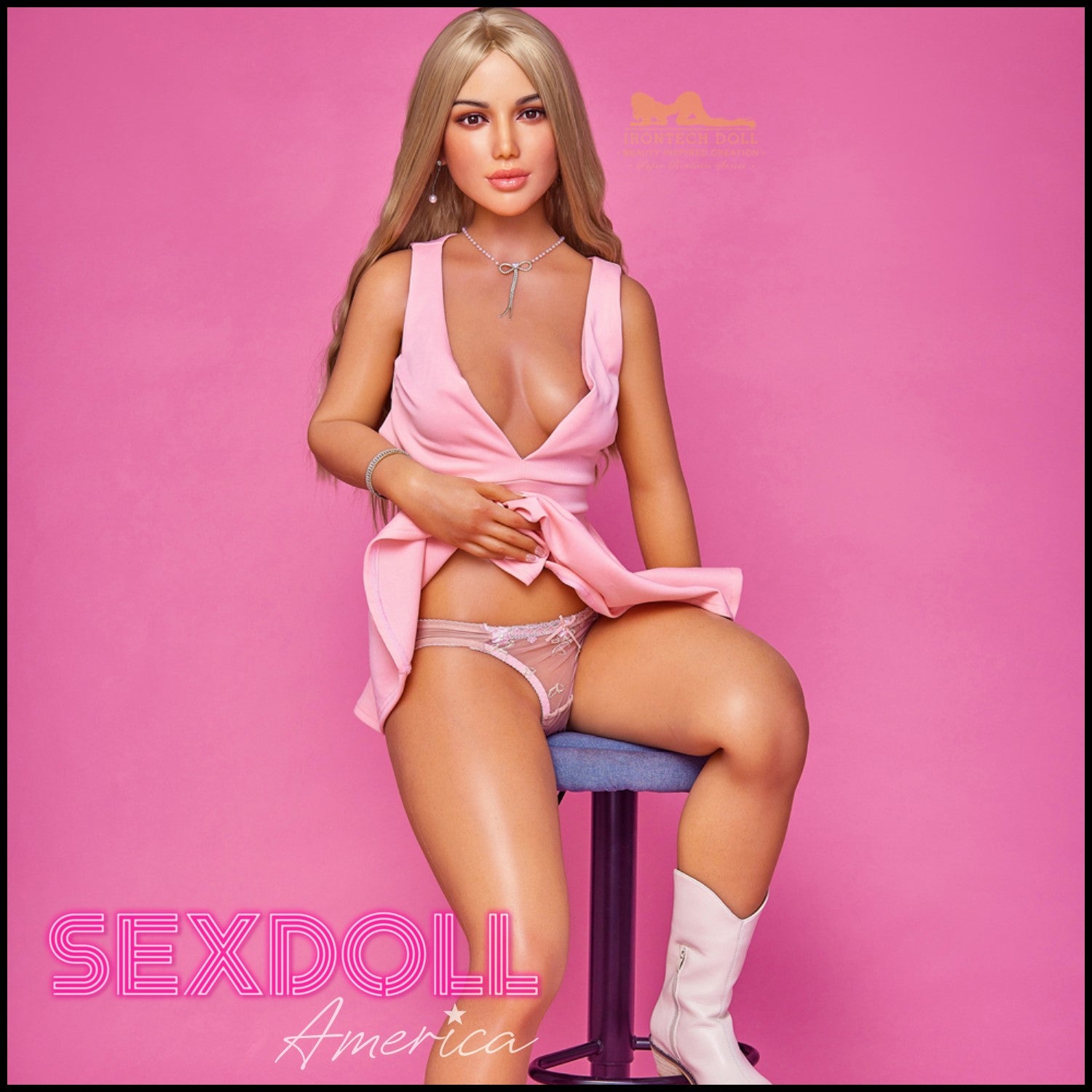 Realistic Sex Doll 152 (5'0") D-Cup Celine (Head #S13) Full Silicone - IRONTECH Dolls by Sex Doll America