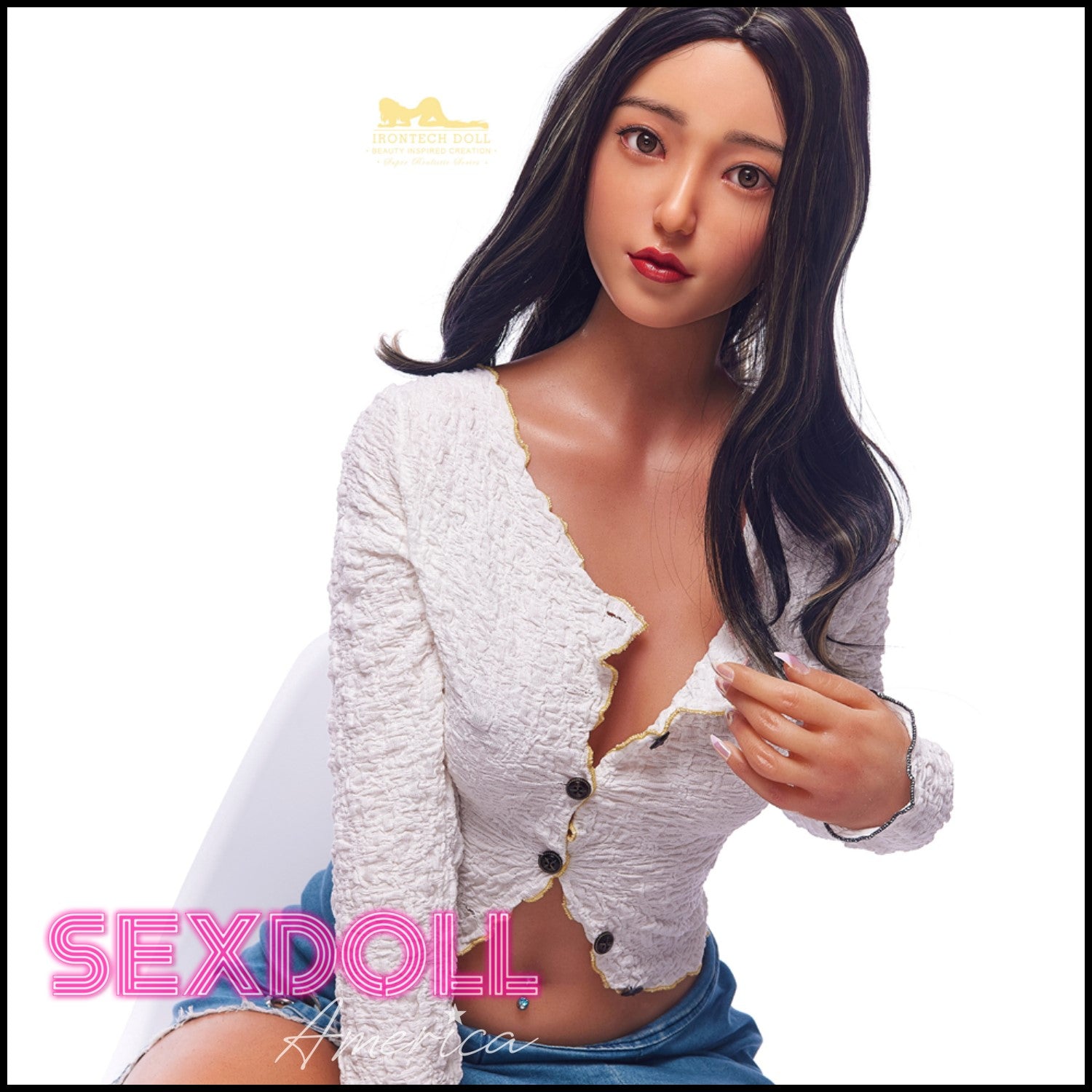 Realistic Sex Doll 152 (5'0") D-Cup Miku (Head #S14) Full Silicone - IRONTECH Dolls by Sex Doll America