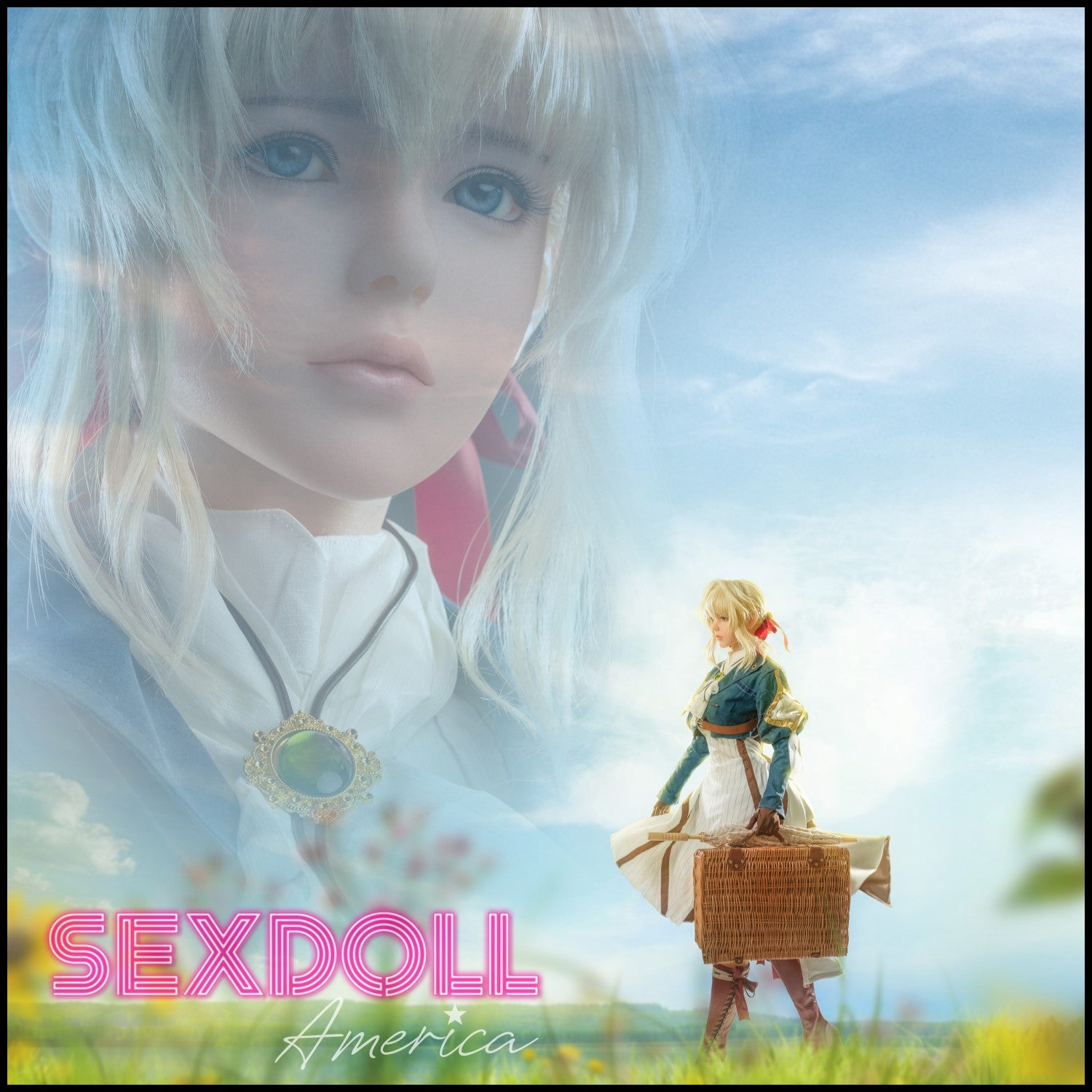 Realistic Sex Doll 156 (5'1") H-Cup Garden - Full Silicone - Game Lady by Sex Doll America