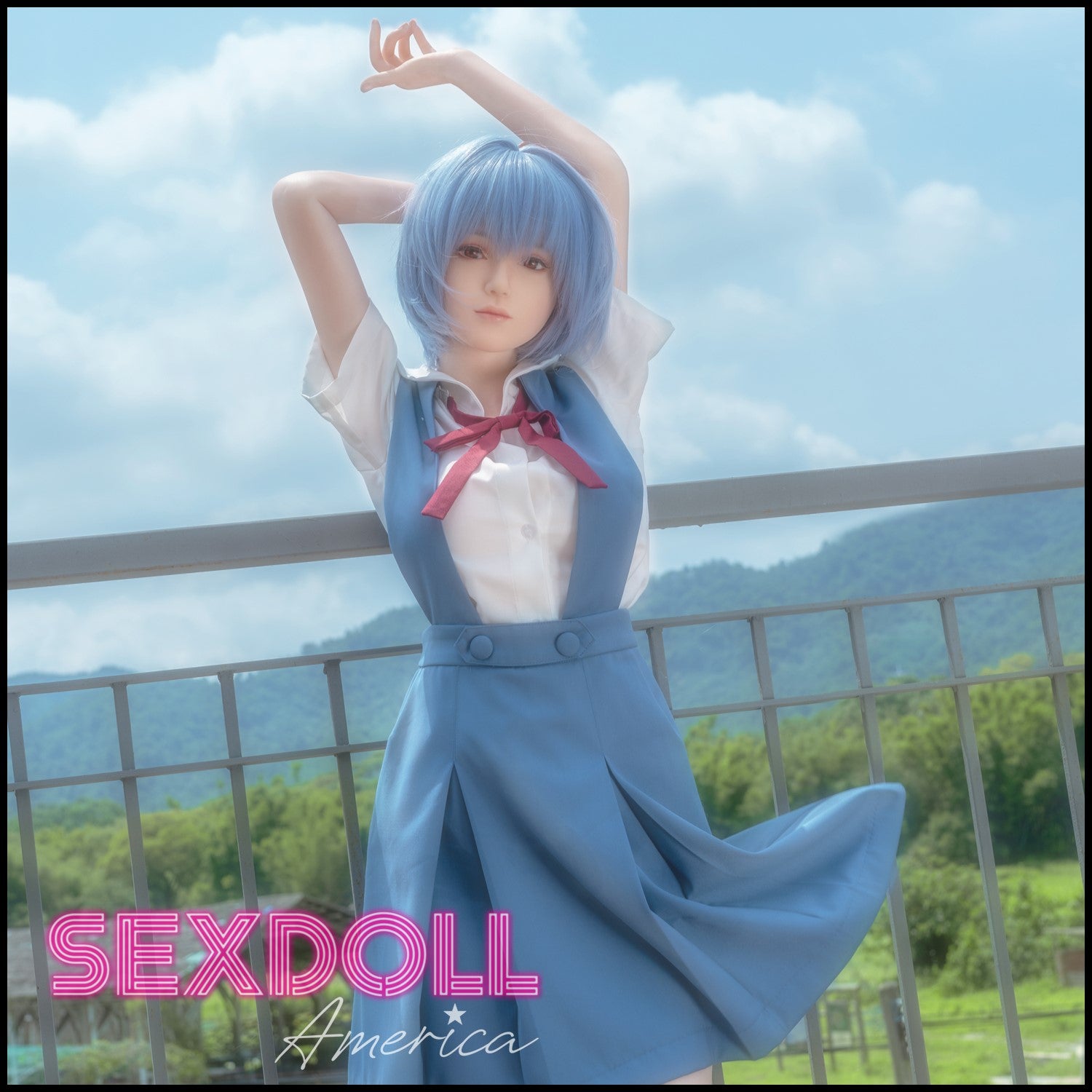 Realistic Sex Doll 156 (5'1") H-Cup Neon Lady - Full Silicone - Game Lady by Sex Doll America