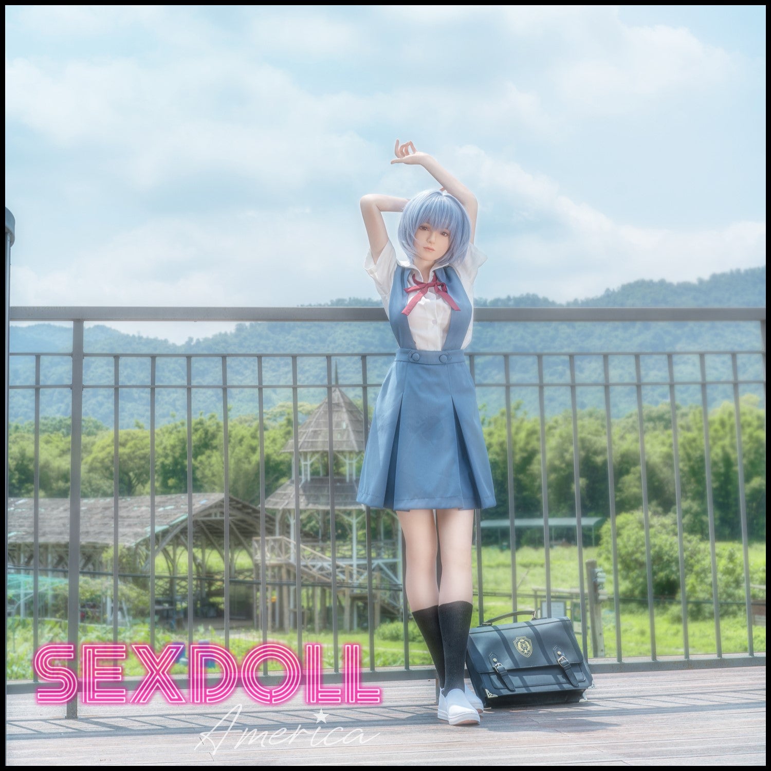 Realistic Sex Doll 156 (5'1") H-Cup Neon Lady - Full Silicone - Game Lady by Sex Doll America