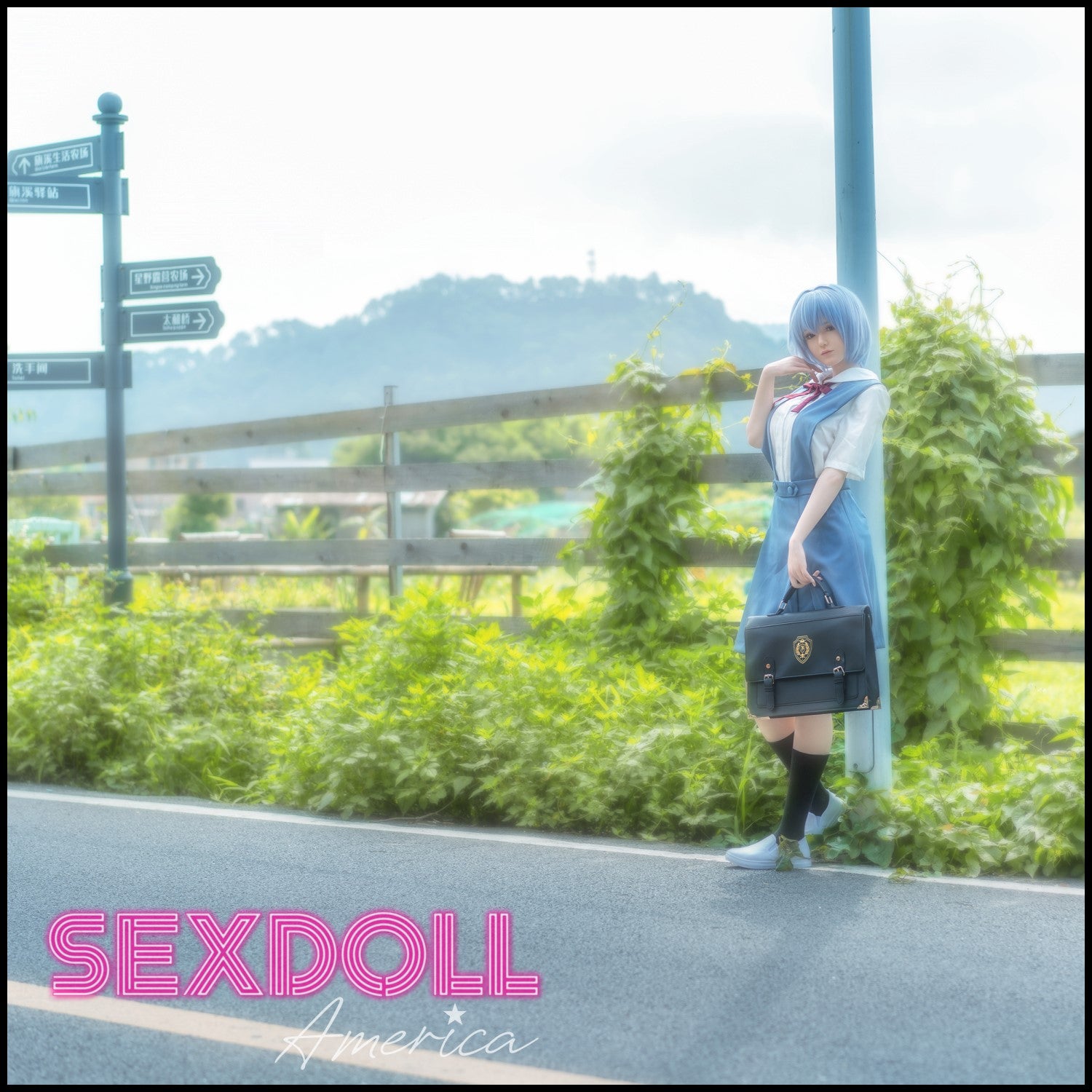 Realistic Sex Doll 156 (5'1") H-Cup Neon Lady - Full Silicone - Game Lady by Sex Doll America