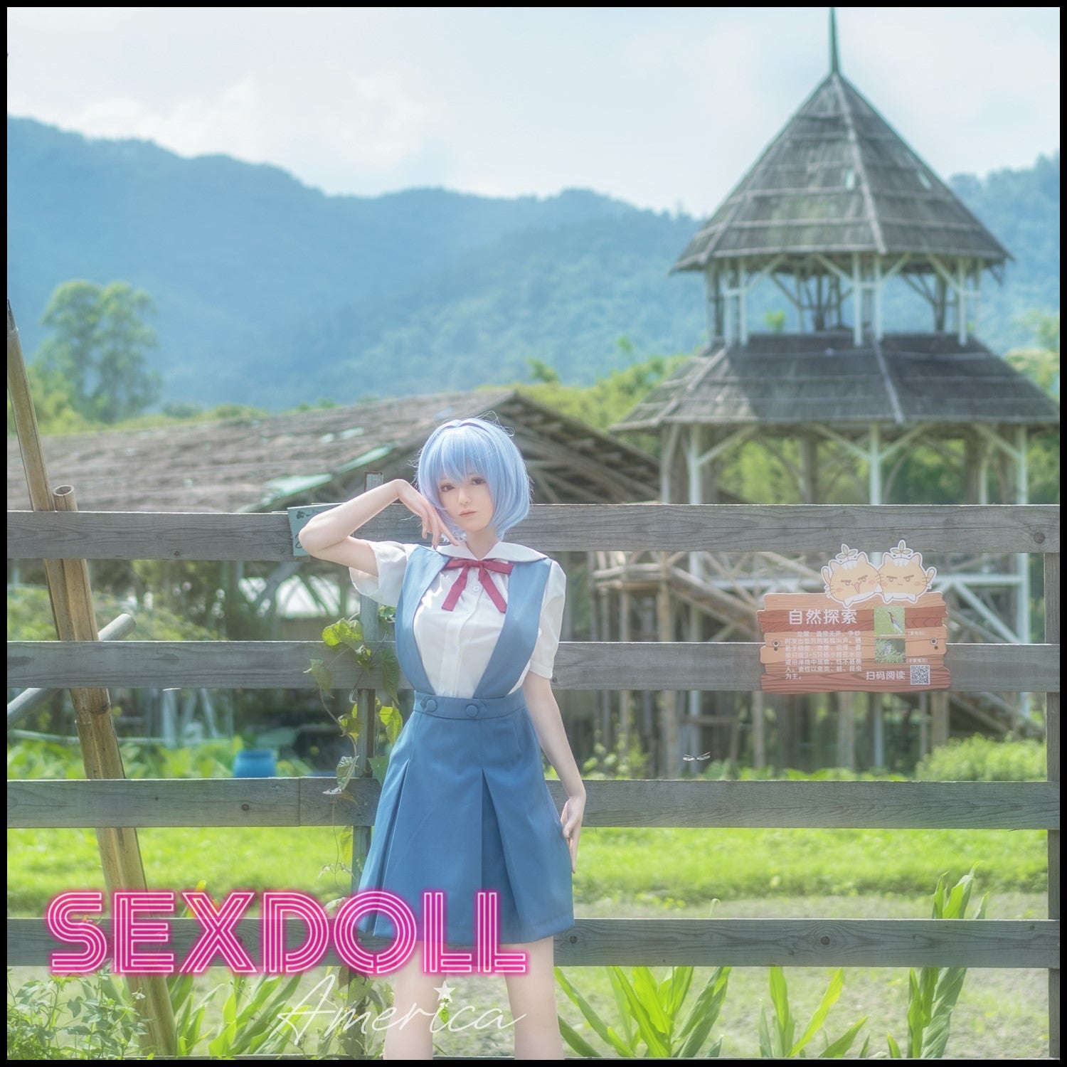 Realistic Sex Doll 156 (5'1") H-Cup Neon Lady - Full Silicone - Game Lady by Sex Doll America