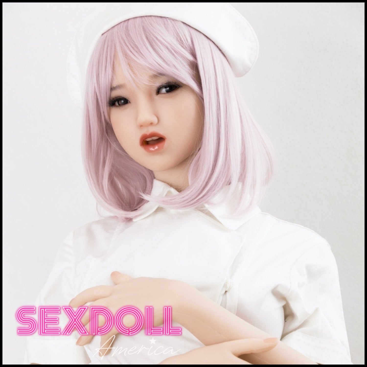 Realistic Sex Doll 156 (5'1") D-Cup Nixie Pink Nurse (Head #145-6) Full Silicone - Sanhui Dolls by Sex Doll America
