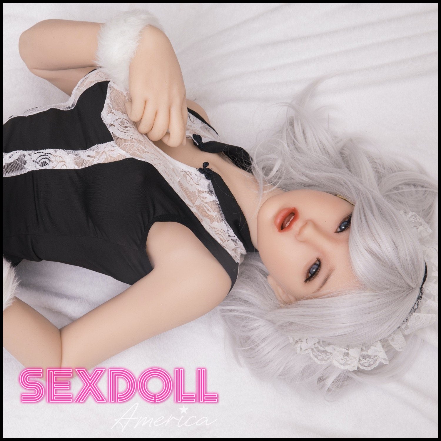 Realistic Sex Doll 156 (5'1") D-Cup Nixie Silver Maid (Head #145-6) Full Silicone - Sanhui Dolls by Sex Doll America