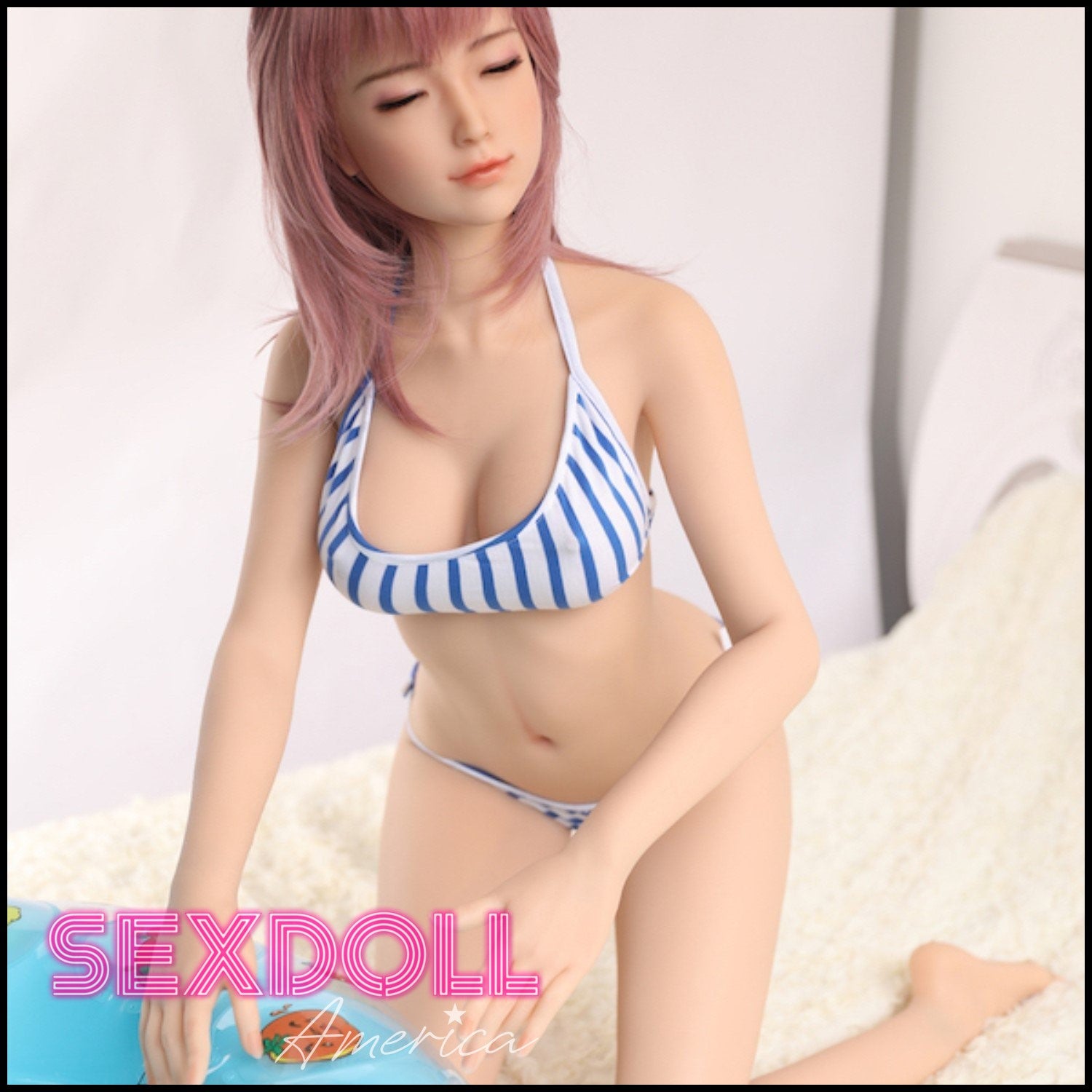Realistic Sex Doll 156 (5'1") D-Cup Sue Sleepy (Head #24) Full Silicone - Sanhui Dolls by Sex Doll America
