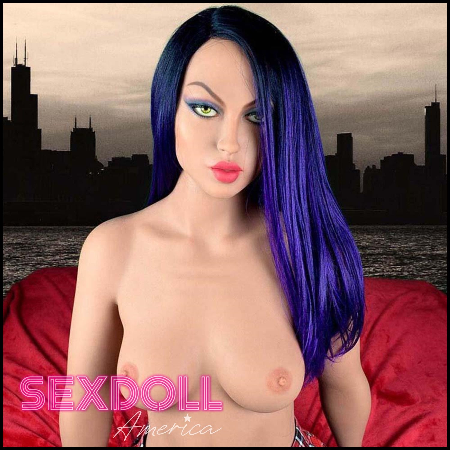 Realistic Sex Doll 156 (5'1") B-Cup Denise Purple Deviant - WM Doll by Sex Doll America