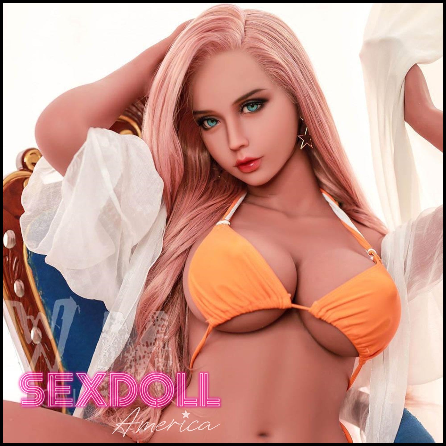 Realistic Sex Doll 156 (5'1") H-Cup Sophia Strawberry Blonde (Head #233) - WM Doll by Sex Doll America