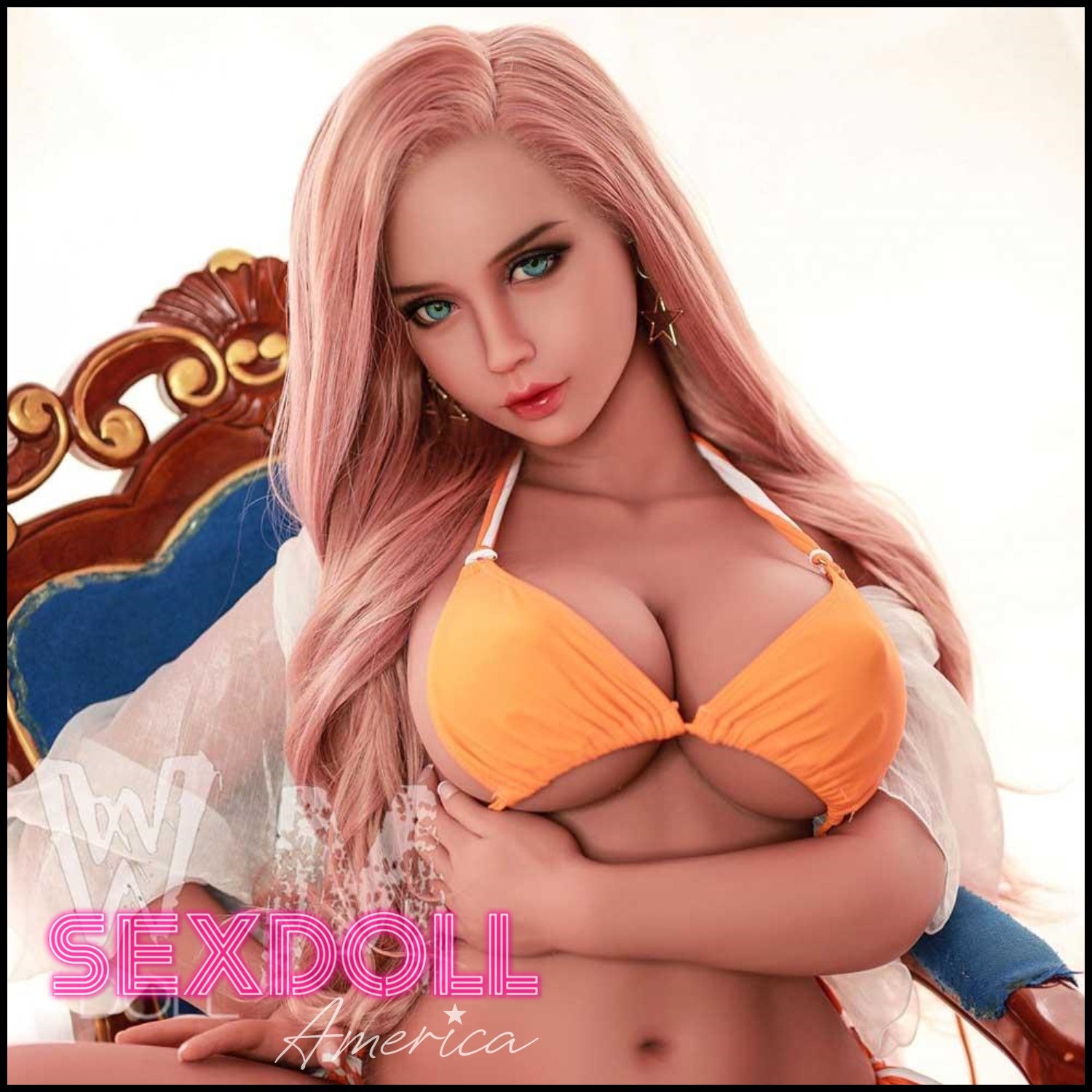 Realistic Sex Doll 156 (5'1") H-Cup Sophia Strawberry Blonde (Head #233) - WM Doll by Sex Doll America
