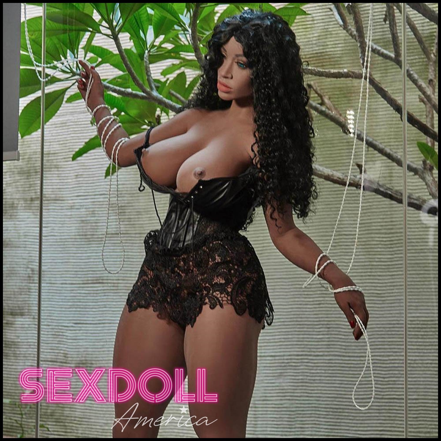 Real 158 (5'2") G-Cup Nuru Blue Eyes - Sexy Thick Ebony BBW - IRONTECH - Sex Doll America Real 158 (5'2") G-Cup Nuru Blue Eyes - Sexy Thick Ebony BBW - IRONTECH - Sex Doll America