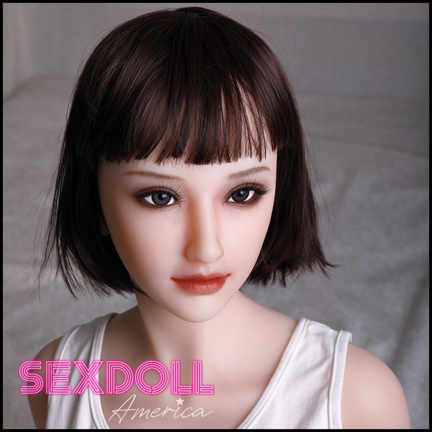 Realistic Sex Doll 158 (5'2") D-Cup Addeline Short Hair - Full Silicone - Sanhui Dolls by Sex Doll America