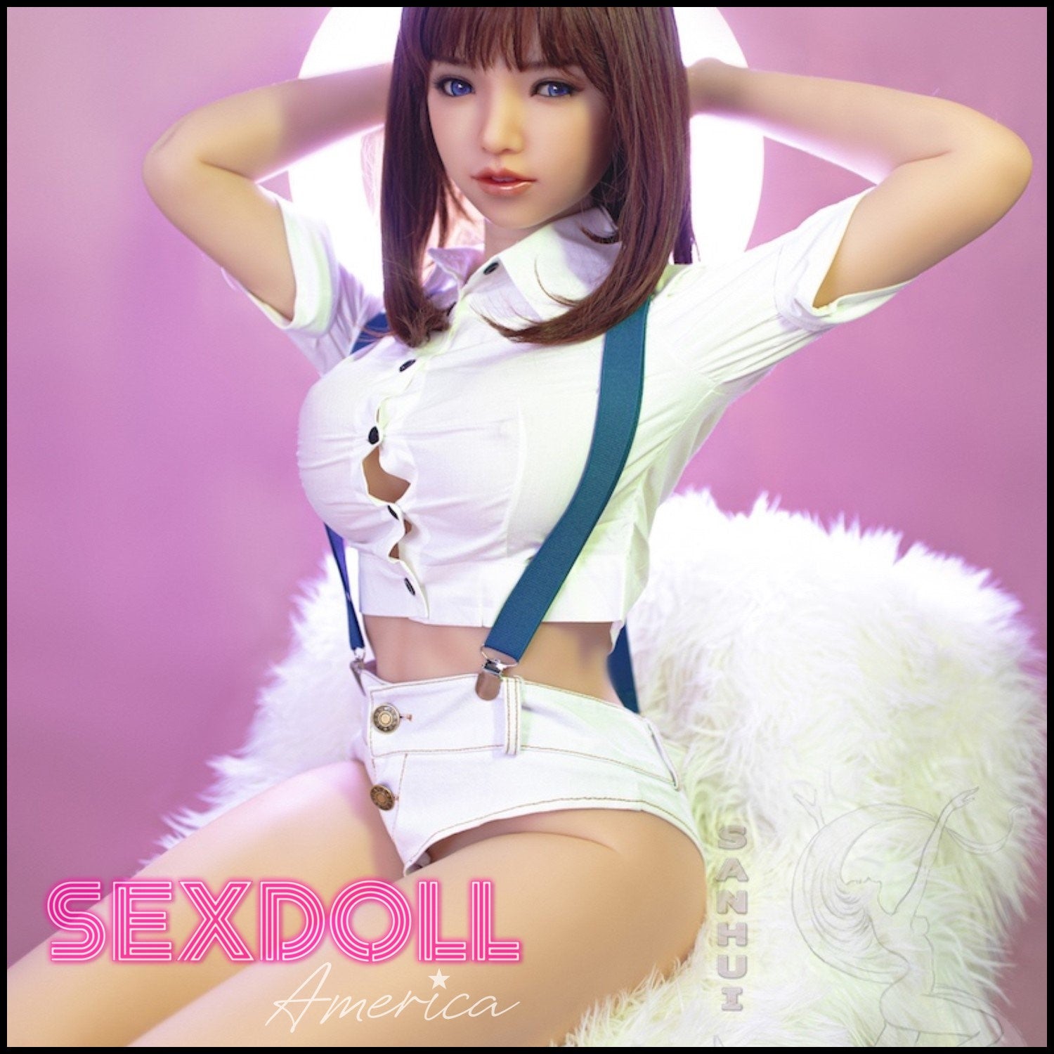 Realistic Sex Doll 158 (5'2") D-Cup Marya Sailor Cabaret (Head #8) Full Silicone - Sanhui Dolls by Sex Doll America
