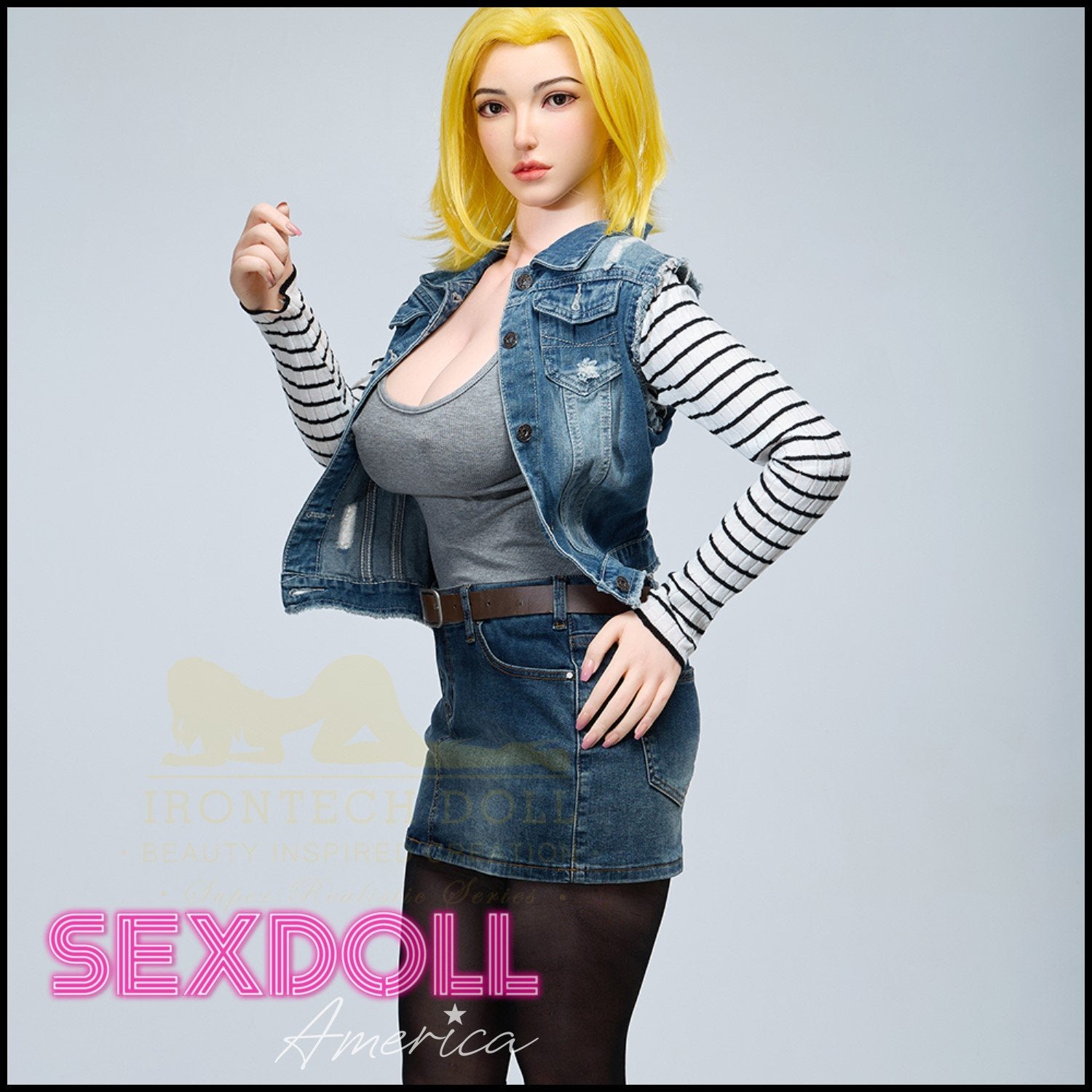 Realistic Sex Doll 159 (5'3") I-Cup Joline (Head #S41) Full Silicone - IRONTECH Dolls by Sex Doll America