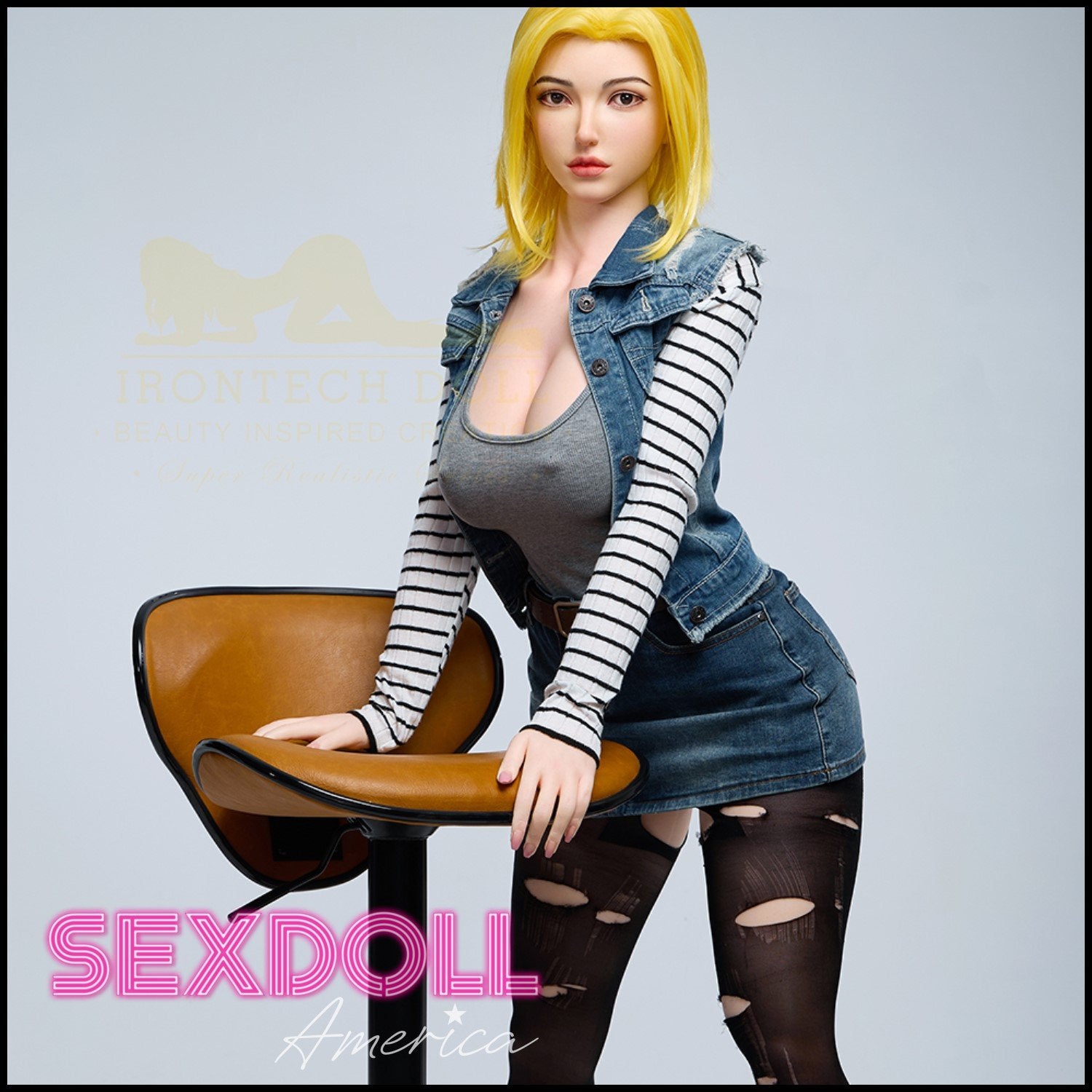Realistic Sex Doll 159 (5'3") I-Cup Joline (Head #S41) Full Silicone - IRONTECH Dolls by Sex Doll America