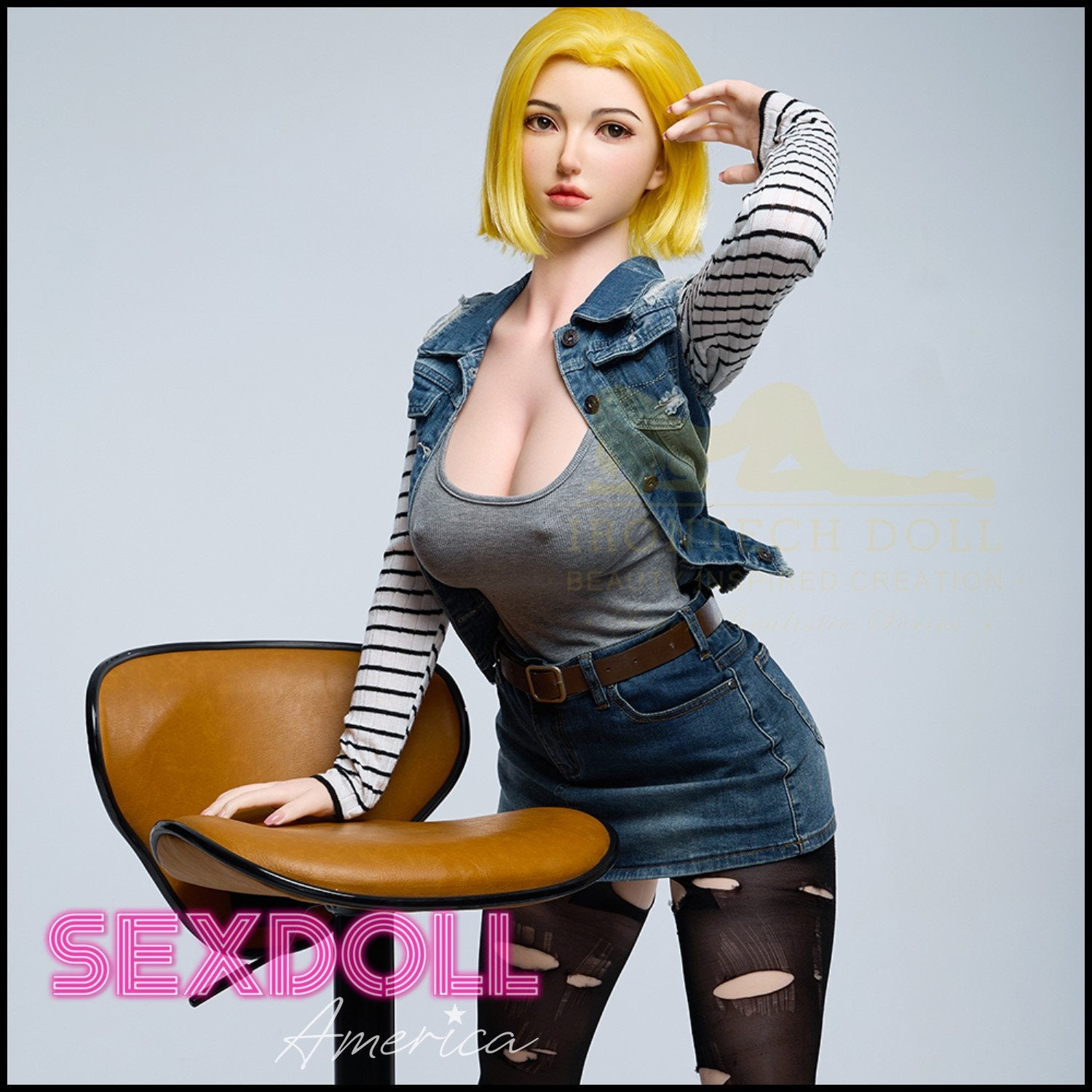 Realistic Sex Doll 159 (5'3") I-Cup Joline (Head #S41) Full Silicone - IRONTECH Dolls by Sex Doll America