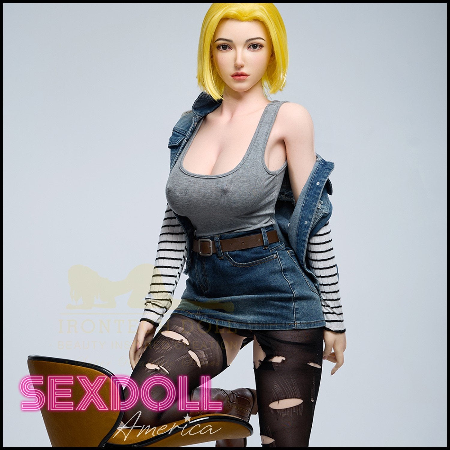 Realistic Sex Doll 159 (5'3") I-Cup Joline (Head #S41) Full Silicone - IRONTECH Dolls by Sex Doll America