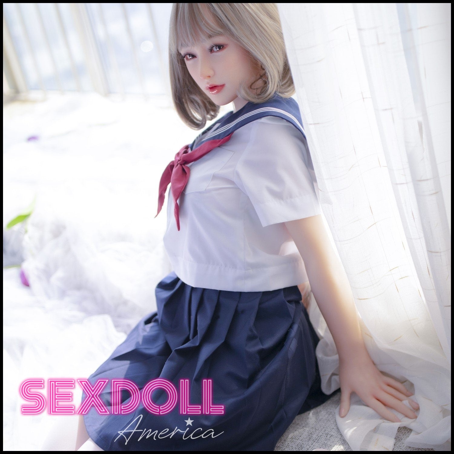 Realistic Sex Doll 160 (5'3") E-Cup Lin Jiujiu Blonde RS (Head #S40) Full Silicone - Sino-Doll by Sex Doll America