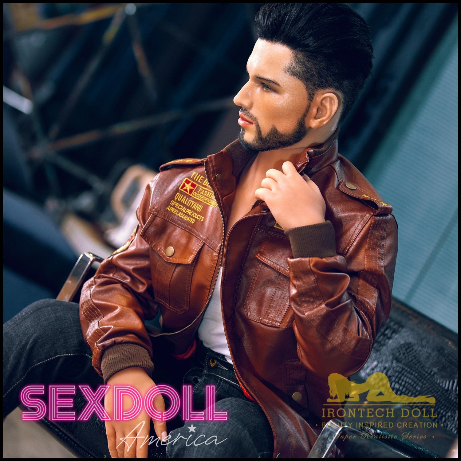 Realistic Sex Doll 162 (5'4") Kevin Tanned (Silicone Head) Male - IRONTECH Dolls by Sex Doll America