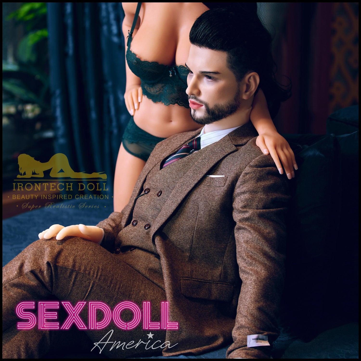 Realistic Sex Doll 162 (5'4") Kevin (Silicone Head) Male - IRONTECH Dolls by Sex Doll America