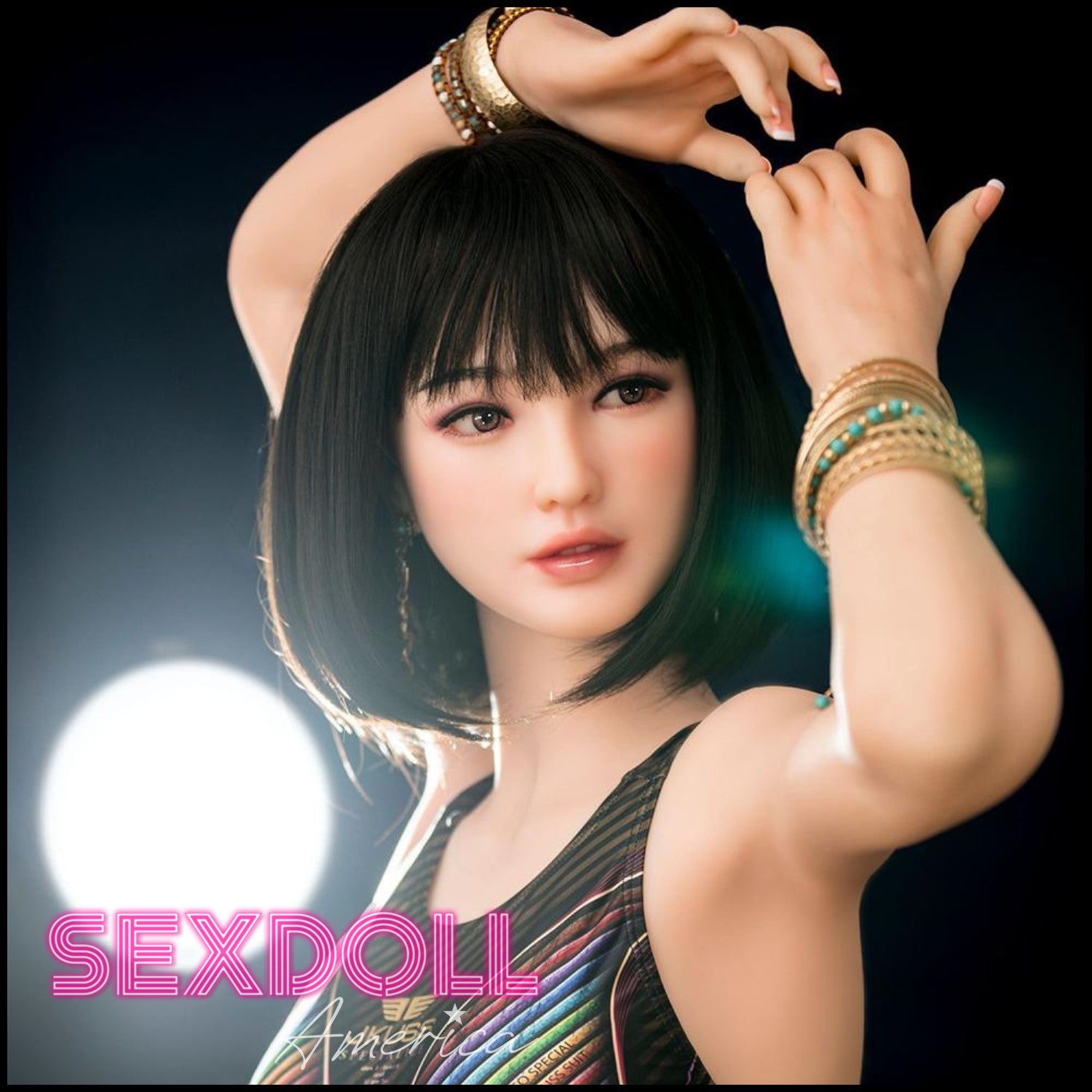 Realistic Sex Doll 162 (5'4") E-Cup Lin Yanyan Showgirl (Head #S33) Full Silicone - Sino-Doll by Sex Doll America