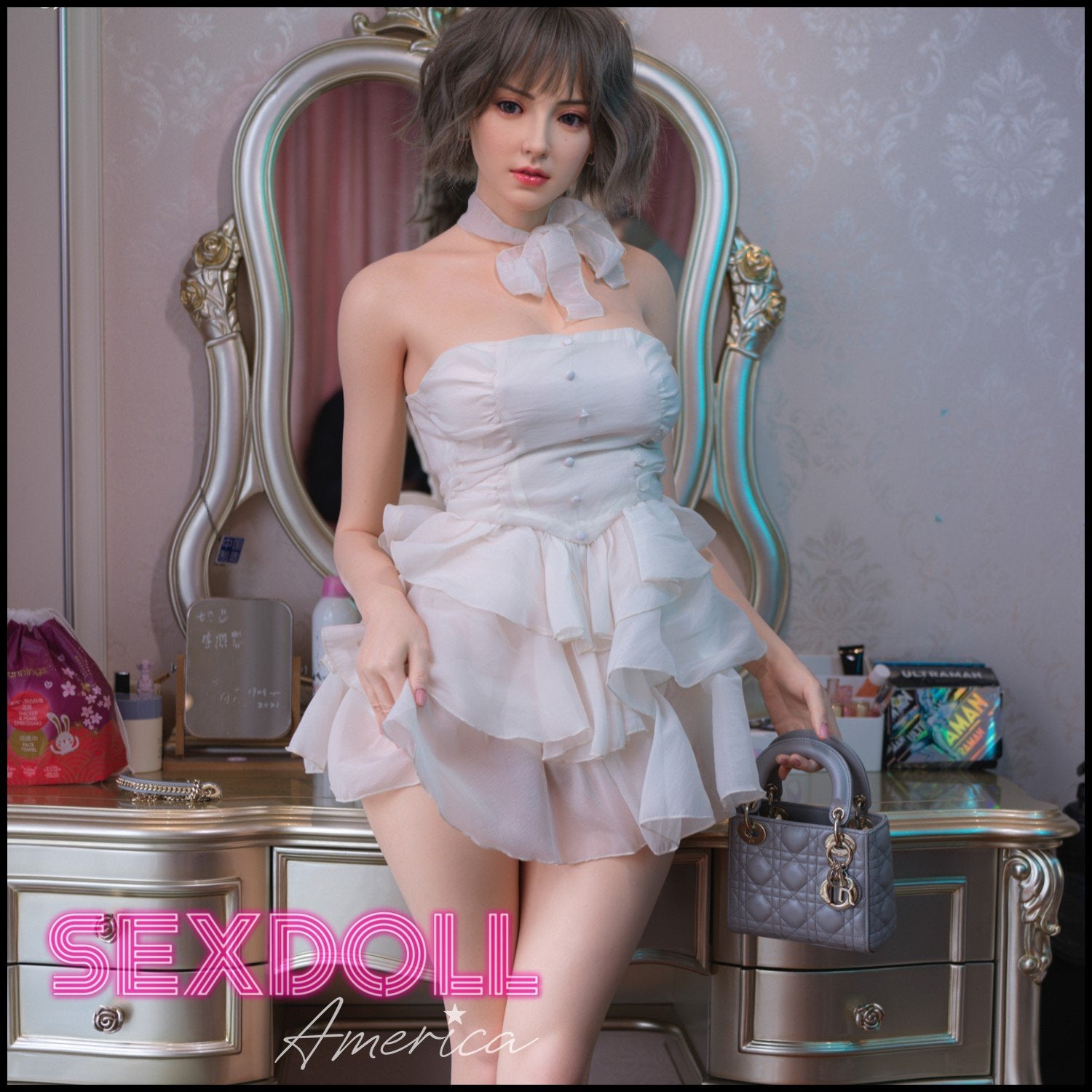 Realistic Sex Doll 163 (5'4") F-Cup Mona Model 20 - Full Silicone - Gynoid Tech by Sex Doll America