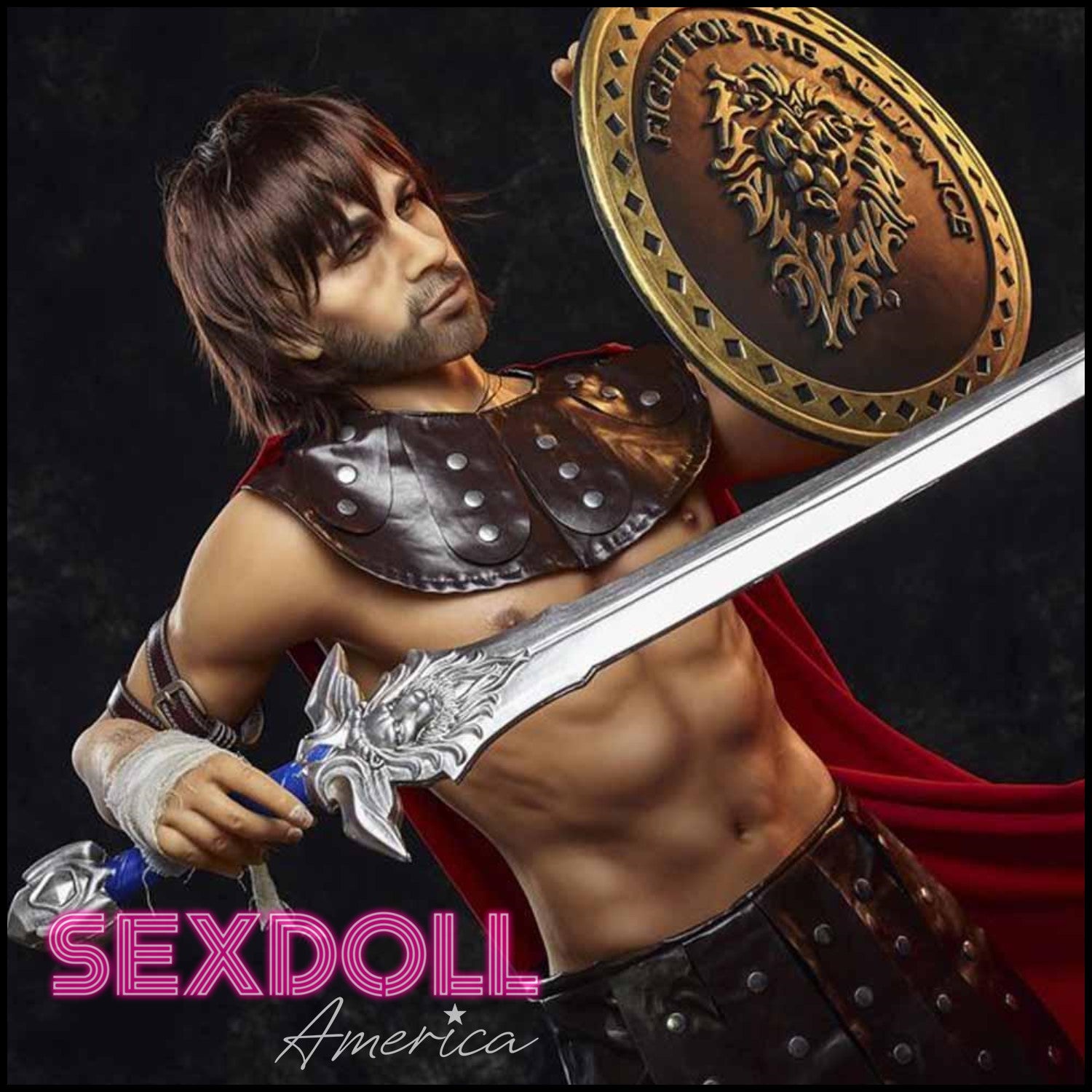 Realistic Sex Doll 163 (5'4") Charles Warrior Male - IRONTECH Dolls by Sex Doll America