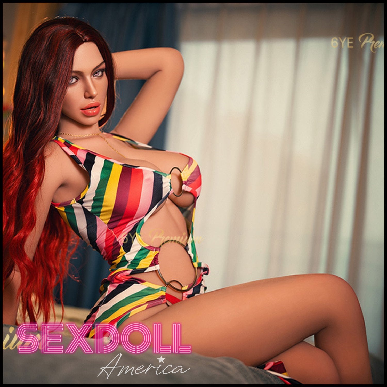 Realistic Sex Doll 164 (5'5") F-Cup Carmine (Silicone Head #K79 ROS) - 6Ye Premium by Sex Doll America