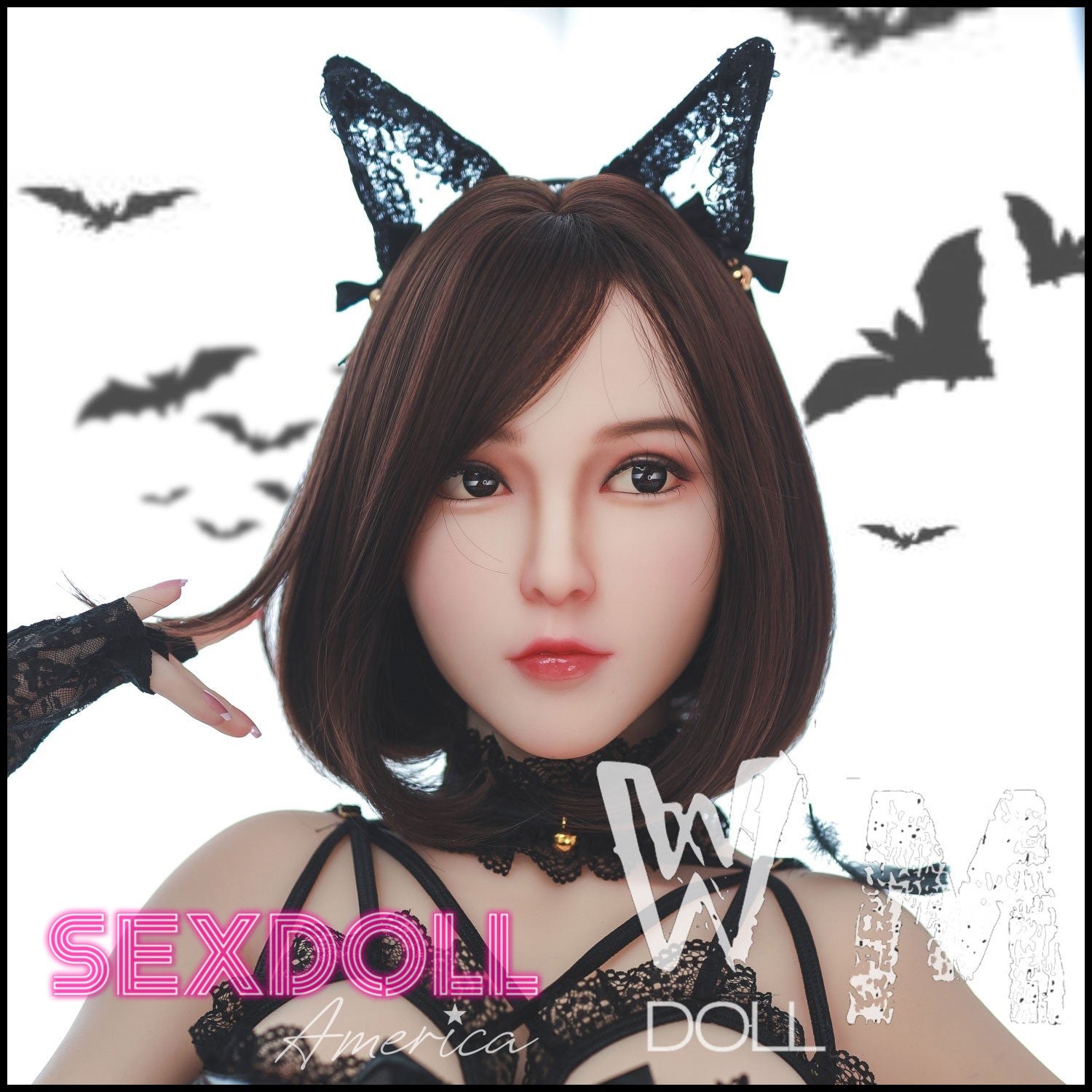 Realistic Sex Doll 164 (5'5") D-Cup Clarina Brunette Cat Girl (Head #390) - WM Doll by Sex Doll America