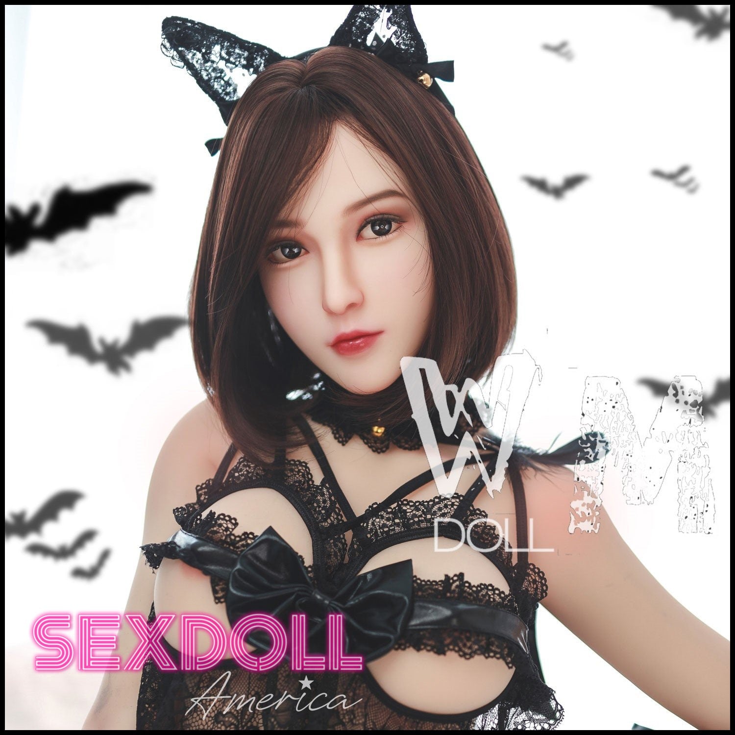 Realistic Sex Doll 164 (5'5") D-Cup Clarina Brunette Cat Girl (Head #390) - WM Doll by Sex Doll America