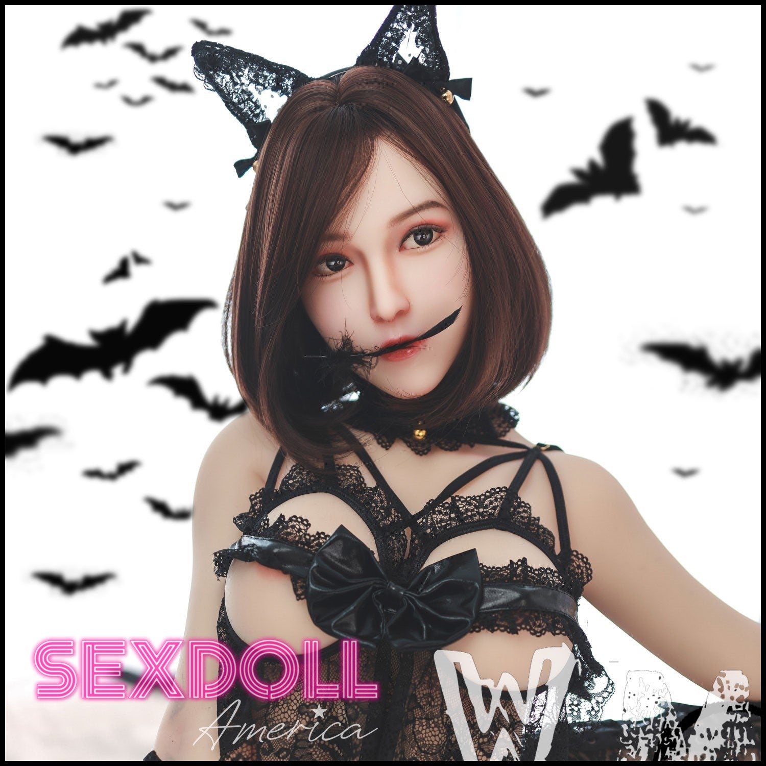 Realistic Sex Doll 164 (5'5") D-Cup Clarina Brunette Cat Girl (Head #390) - WM Doll by Sex Doll America