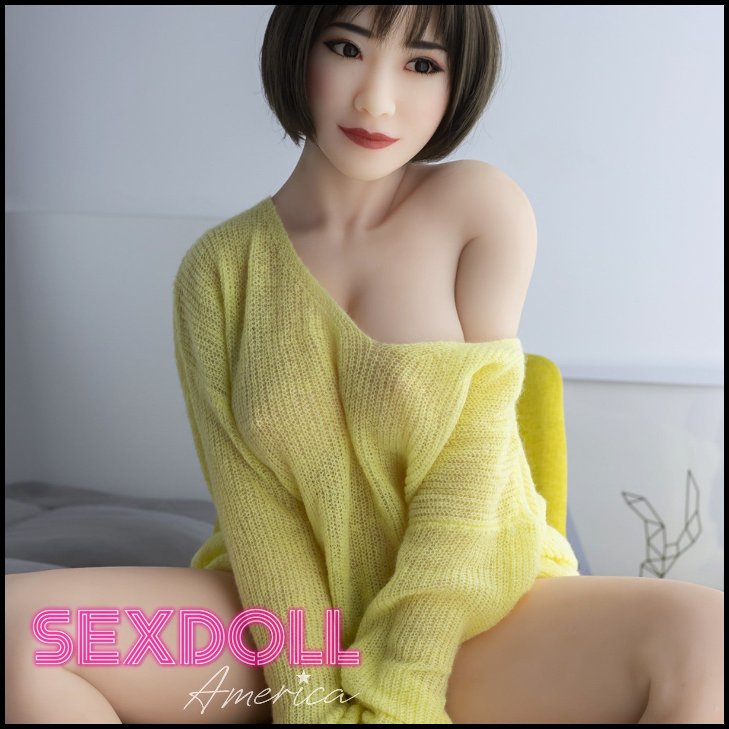 Realistic Sex Doll 165 (5'5") D-Cup Amber Yellow Top (Head #38) - HR Doll by Sex Doll America