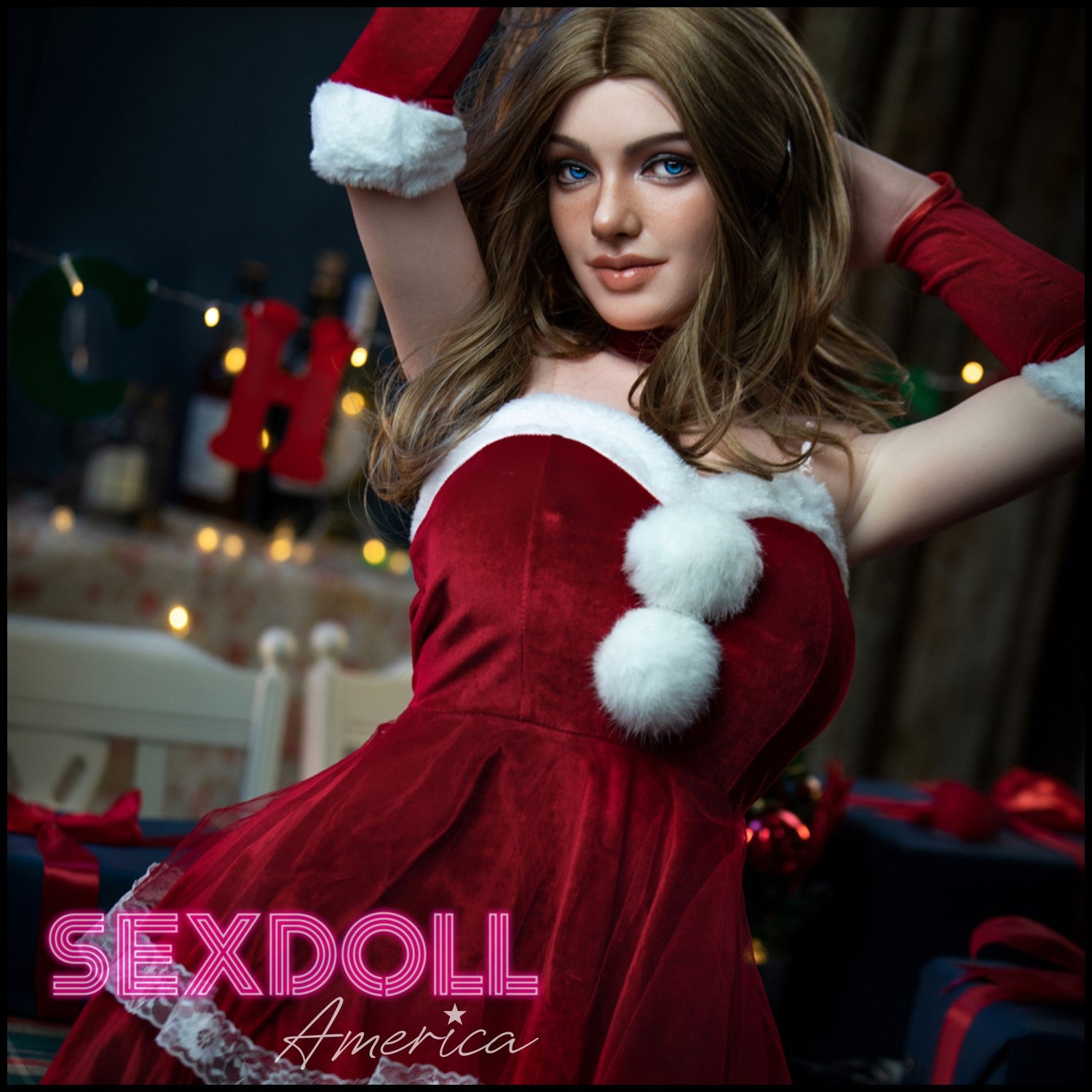 Realistic Sex Doll 165 (5'5") I-Cup Ivy Xmas (Head #S27) Full Silicone - IRONTECH Dolls by Sex Doll America