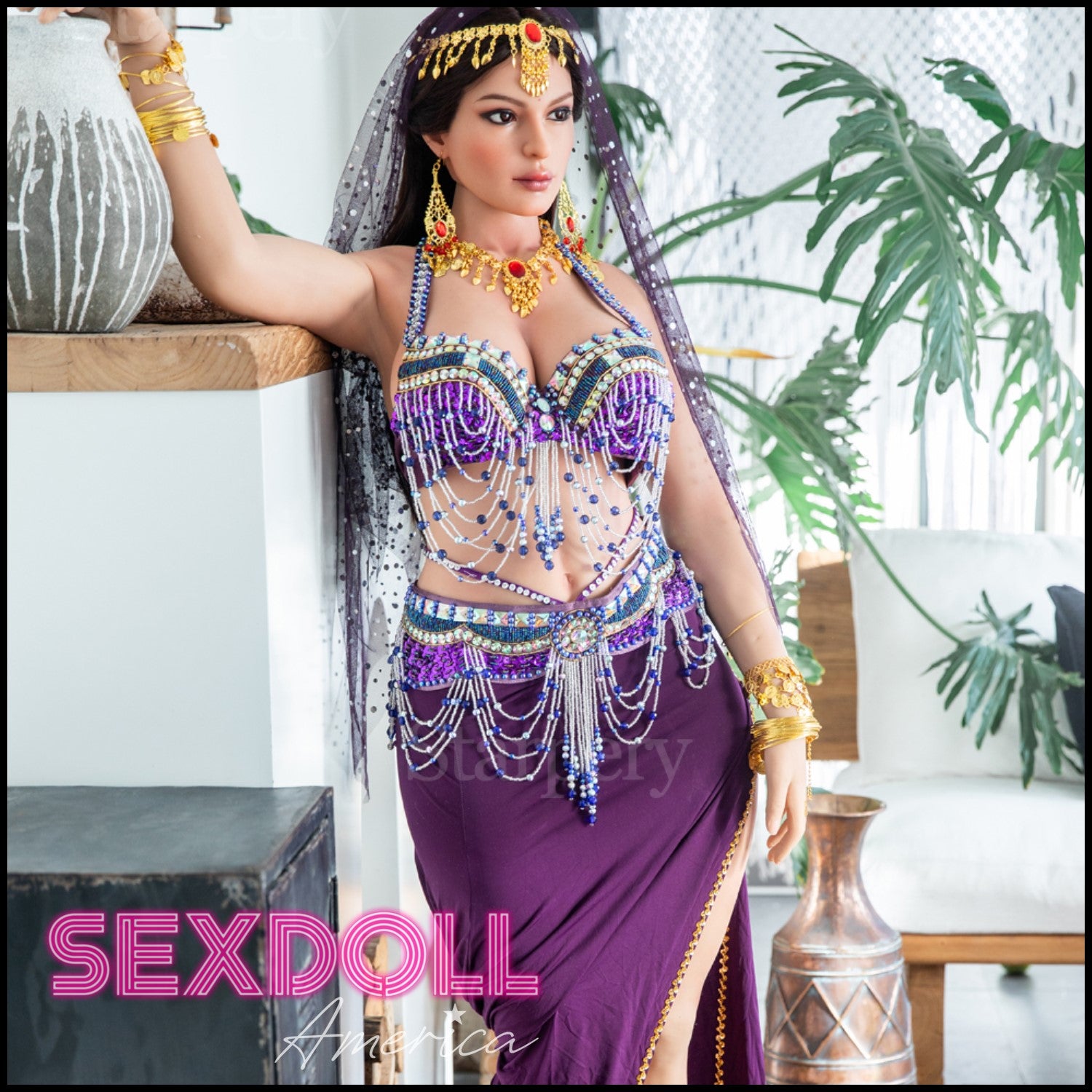 Realistic Sex Doll 165 (5'5") G-Cup Jameela (Silicone Head) - Starpery by Sex Doll America