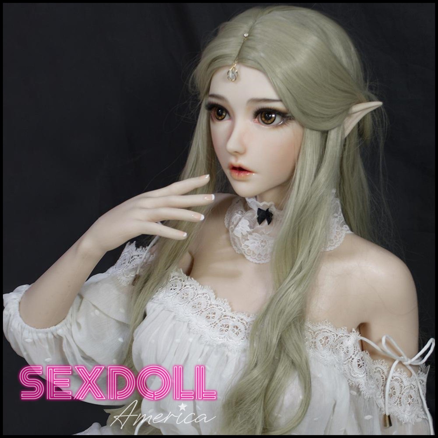 Realistic Sex Doll 165 (5'5") A C or E-Cup Elf Ria - Full Silicone - Elsa Babe by Sex Doll America