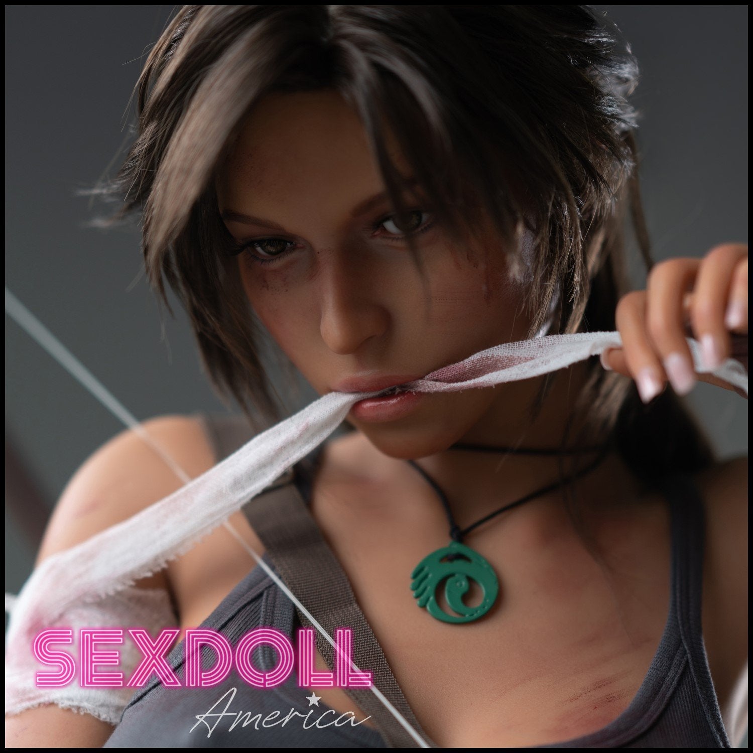 Realistic Sex Doll 166 (5'5") G-Cup Adventure Lady Dark Tan - Full Silicone - Game Lady by Sex Doll America