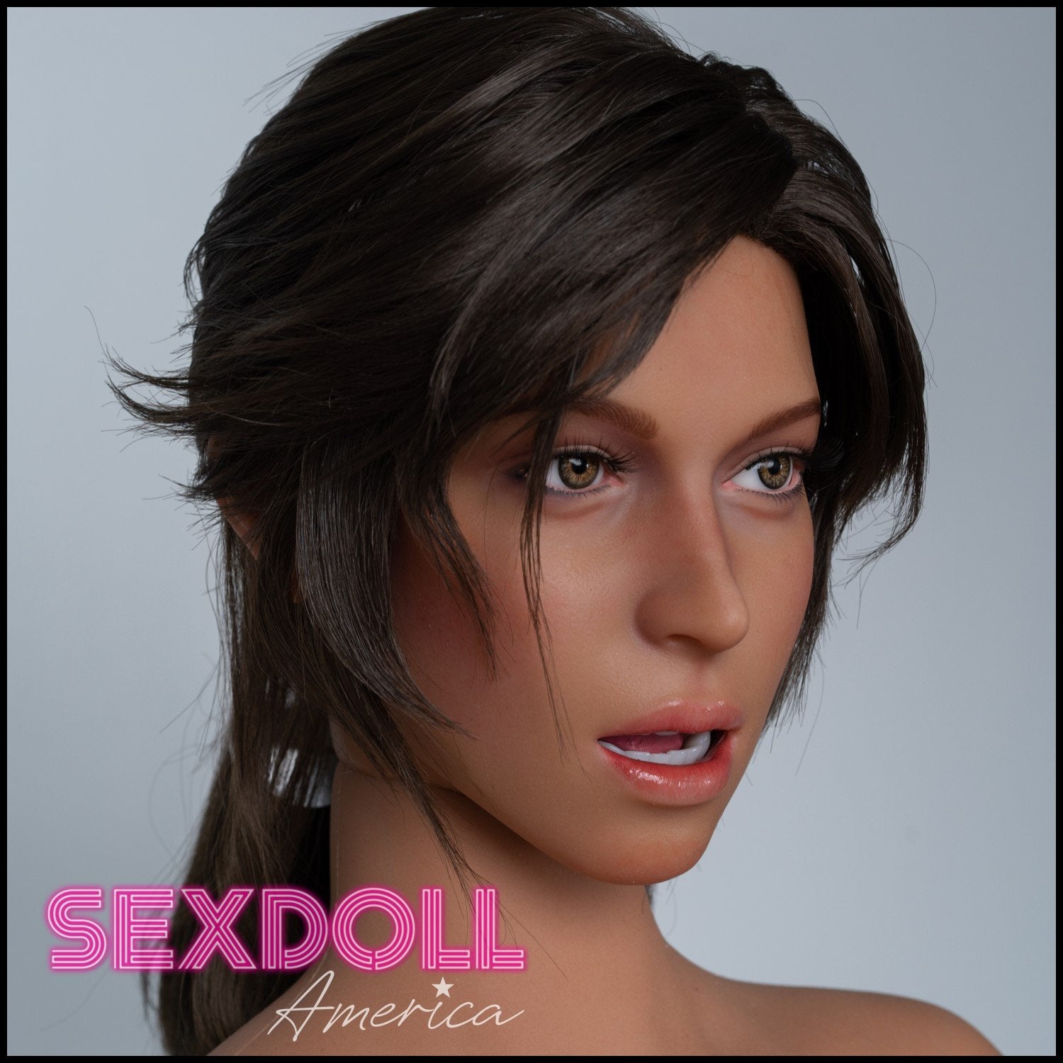 Realistic Sex Doll 166 (5'5") G-Cup Adventure Lady Dark Tan - Full Silicone - Game Lady by Sex Doll America
