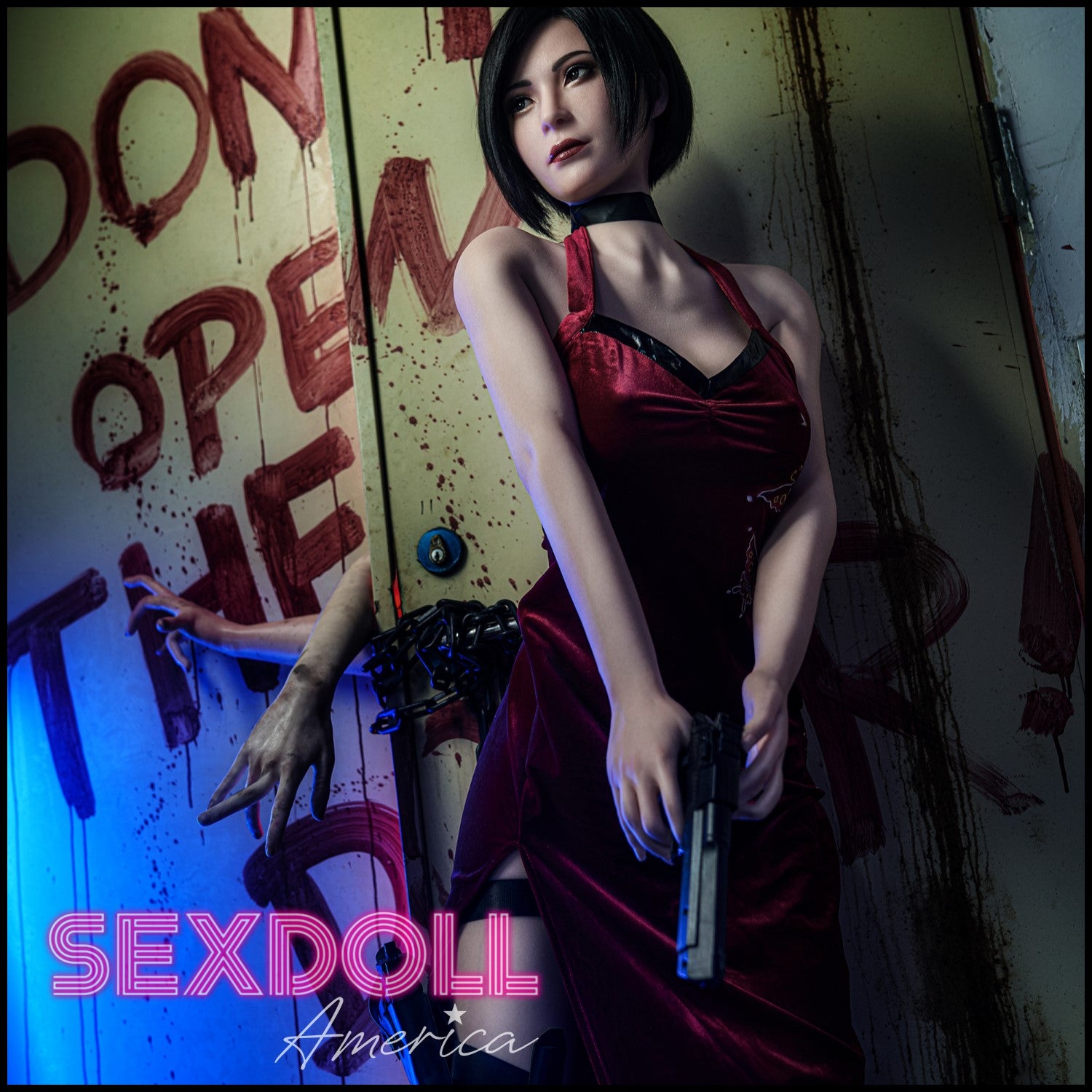 Realistic Sex Doll 166 (5'5") G-Cup Lady Evil - Full Silicone - Game Lady by Sex Doll America