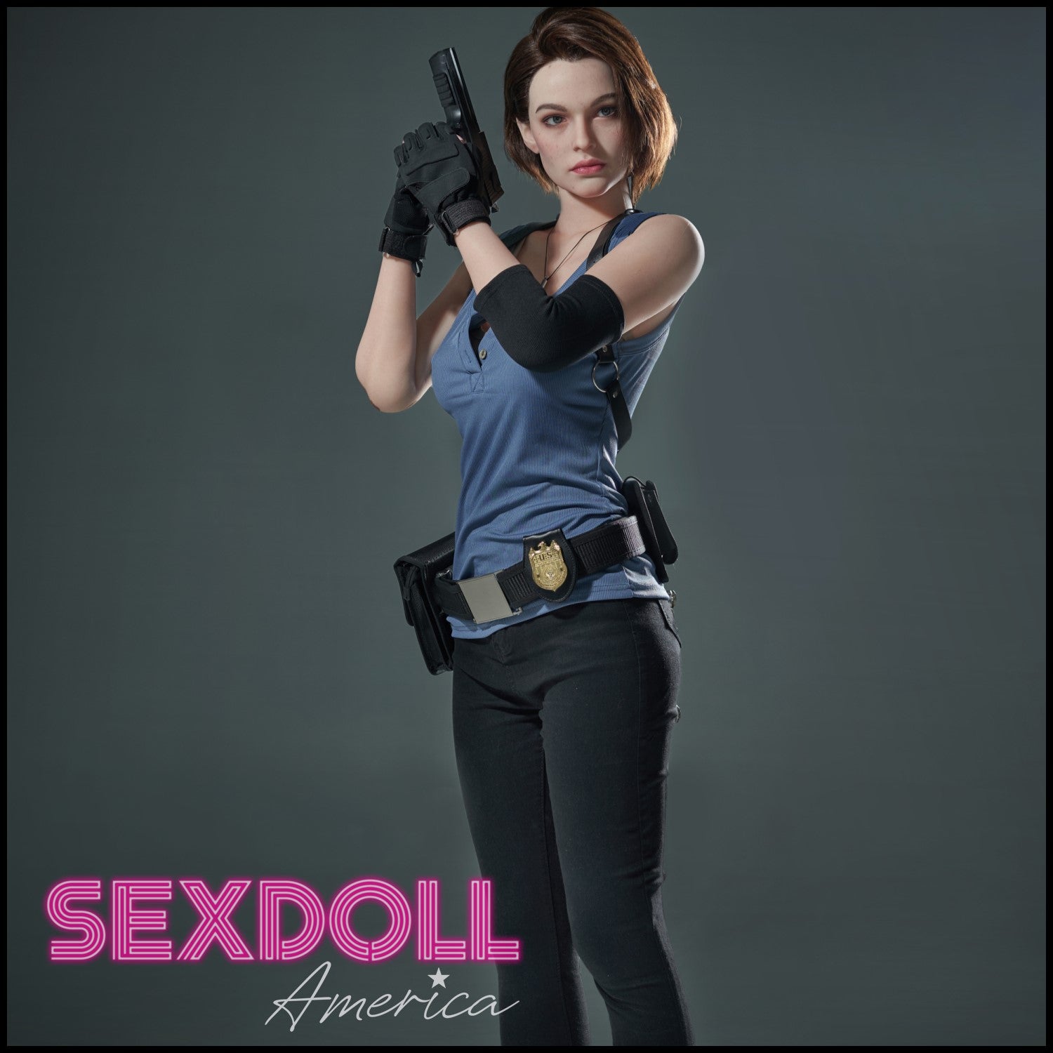 Realistic Sex Doll 168 (5'6") D-Cup Special Agent Lady - Full Silicone - Game Lady by Sex Doll America