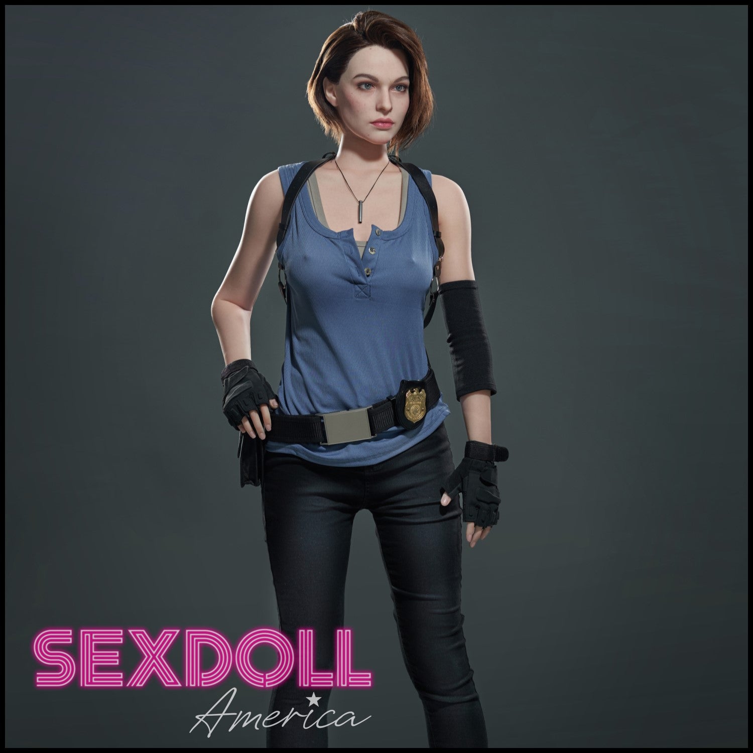Realistic Sex Doll 168 (5'6") D-Cup Special Agent Lady - Full Silicone - Game Lady by Sex Doll America