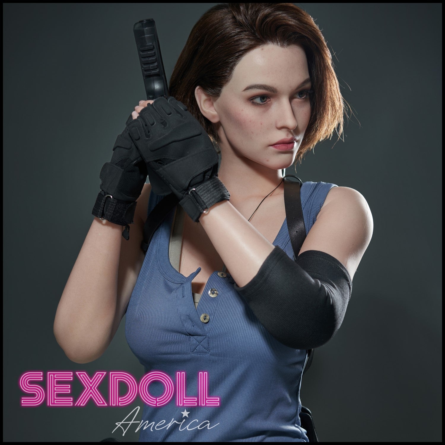 Realistic Sex Doll 168 (5'6") D-Cup Special Agent Lady - Full Silicone - Game Lady by Sex Doll America