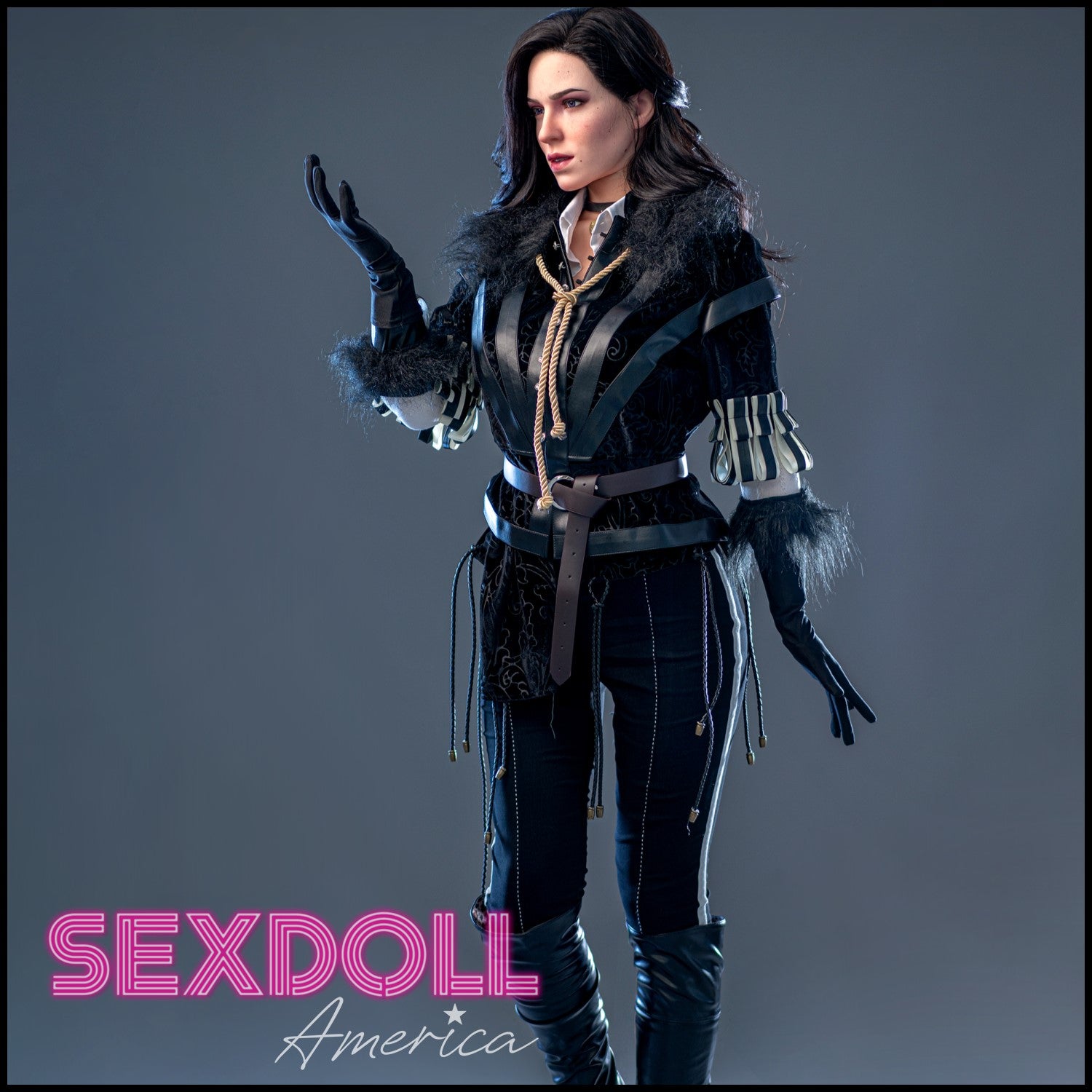 Realistic Sex Doll 168 (5'6") D-Cup Witcher - Full Silicone - Game Lady by Sex Doll America