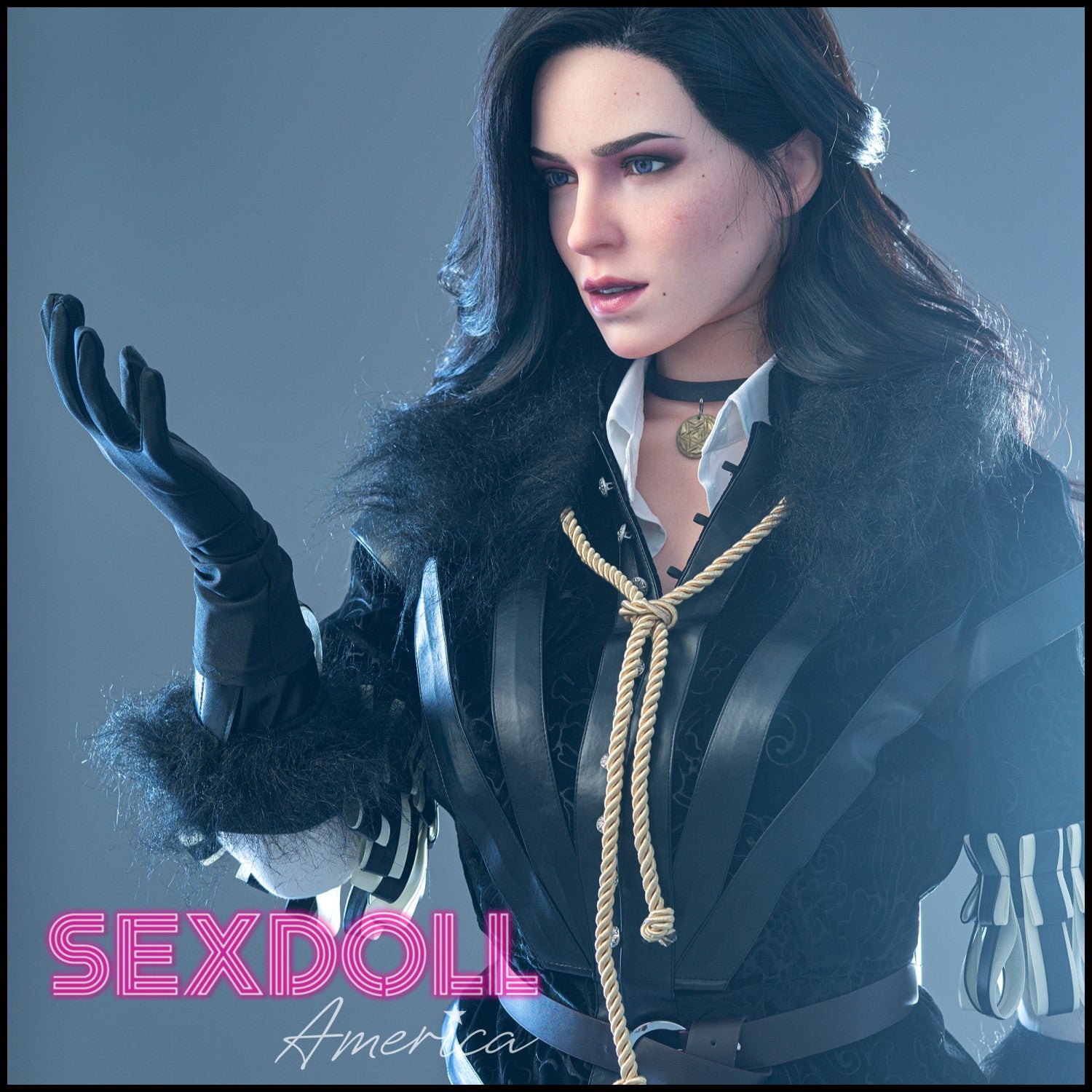 Realistic Sex Doll 168 (5'6") D-Cup Witcher - Full Silicone - Game Lady by Sex Doll America