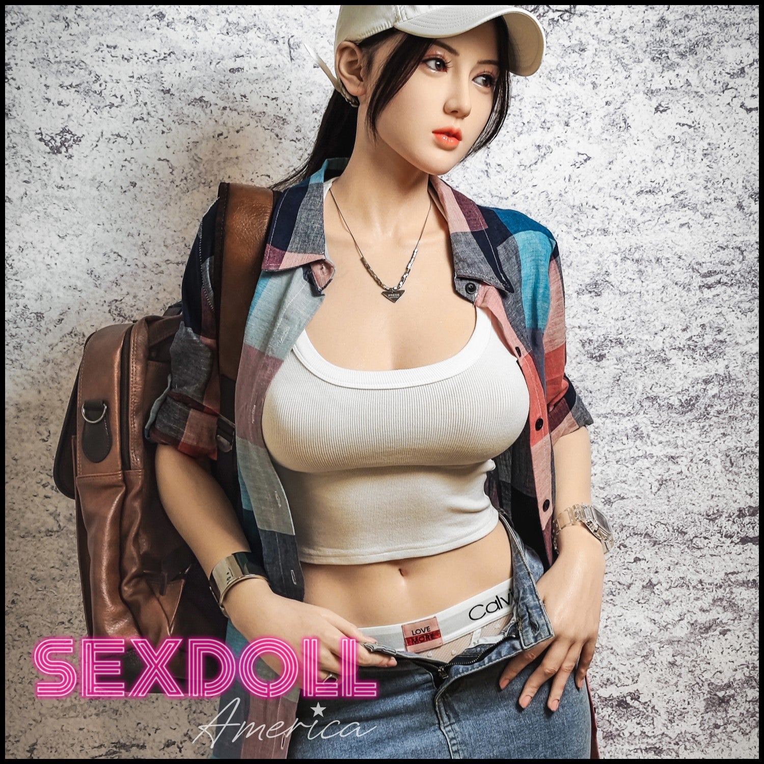 Realistic Sex Doll 168 (5'6") I-Cup Leyla Model 19R Deluxe - Full Silicone - Gynoid Tech by Sex Doll America