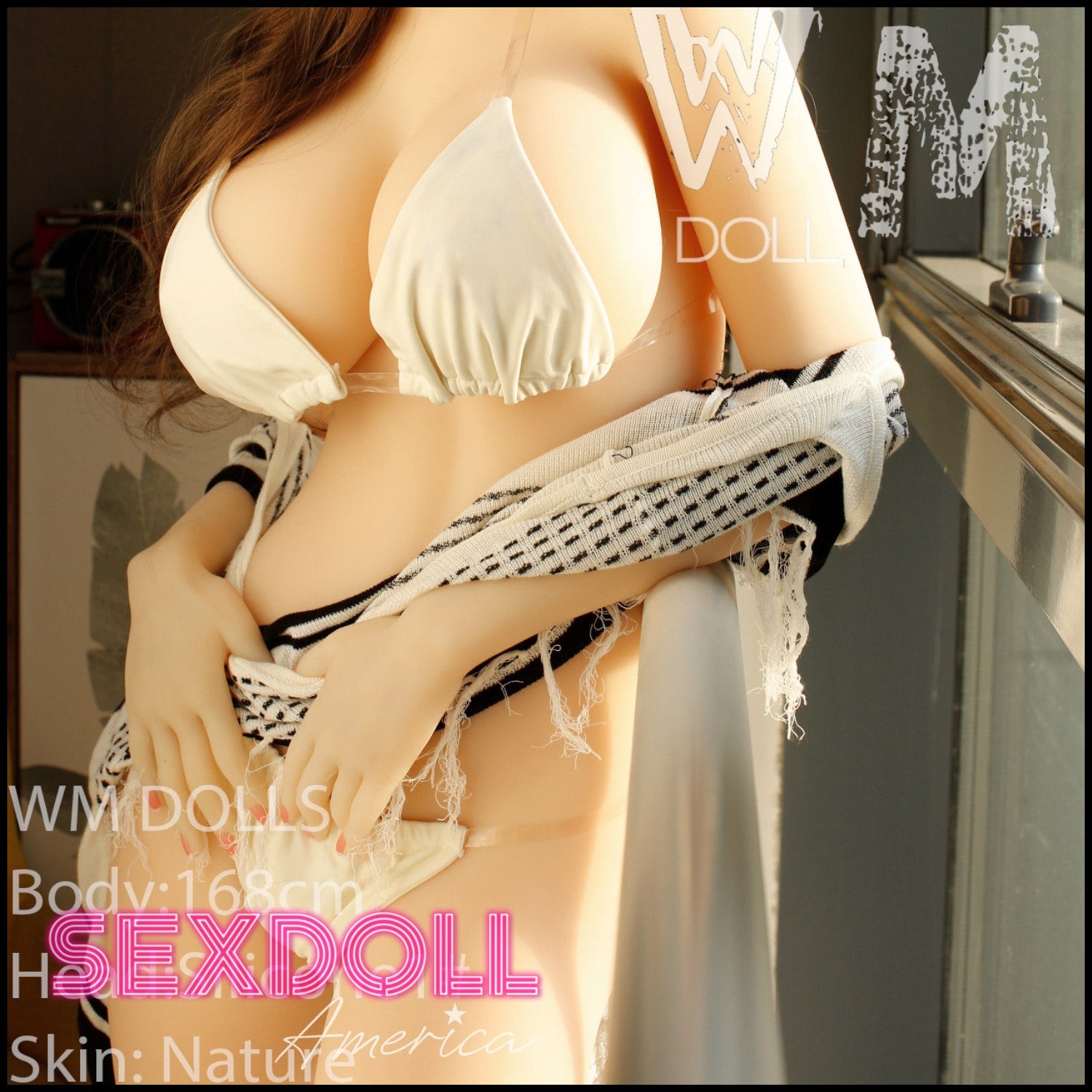 Realistic Sex Doll 168 (5'6") J-Cup Esther (Silicone Head #S1) - WM Doll by Sex Doll America