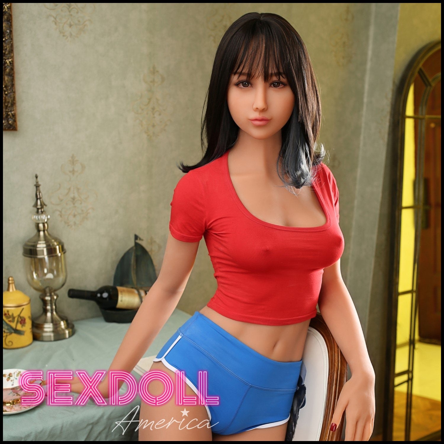 Realistic Sex Doll 168 (5'6") C-Cup Saya Brunette - IRONTECH Dolls by Sex Doll America