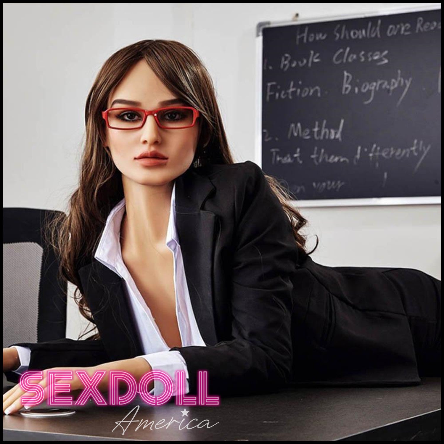 Realistic Sex Doll 168 (5'6") C-Cup Ashely Naughty Teacher - IRONTECH Dolls by Sex Doll America