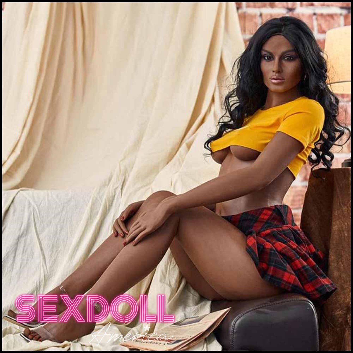 Realistic Sex Doll 168 (5'6") C-Cup Ashely Ebony - IRONTECH Dolls by Sex Doll America